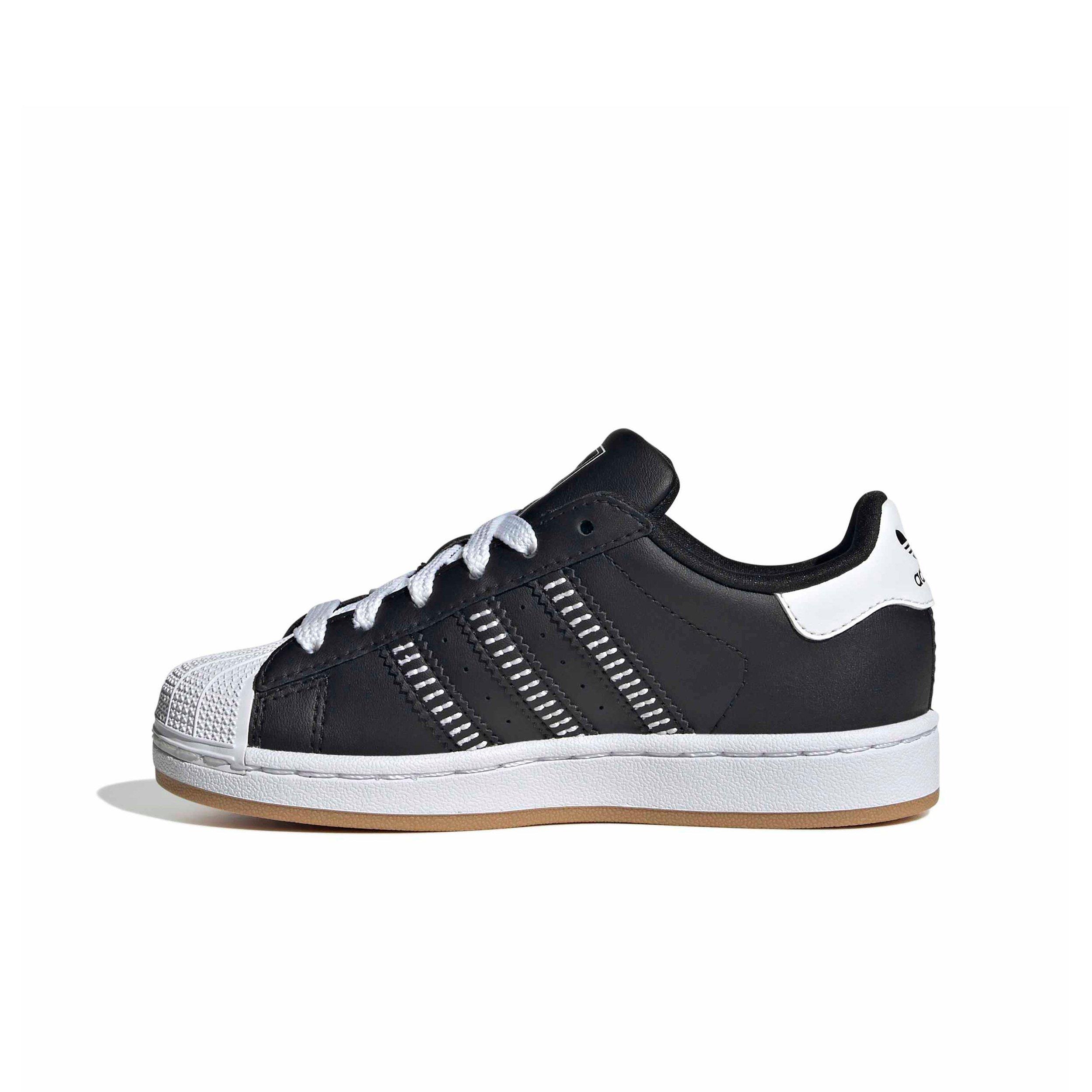 adidas Originals Superstar II "Core Black/Ftwr White/Ftwr White" Preschool Boys' Shoe - BLACK/WHITE/WHITE Thumbnail View 2