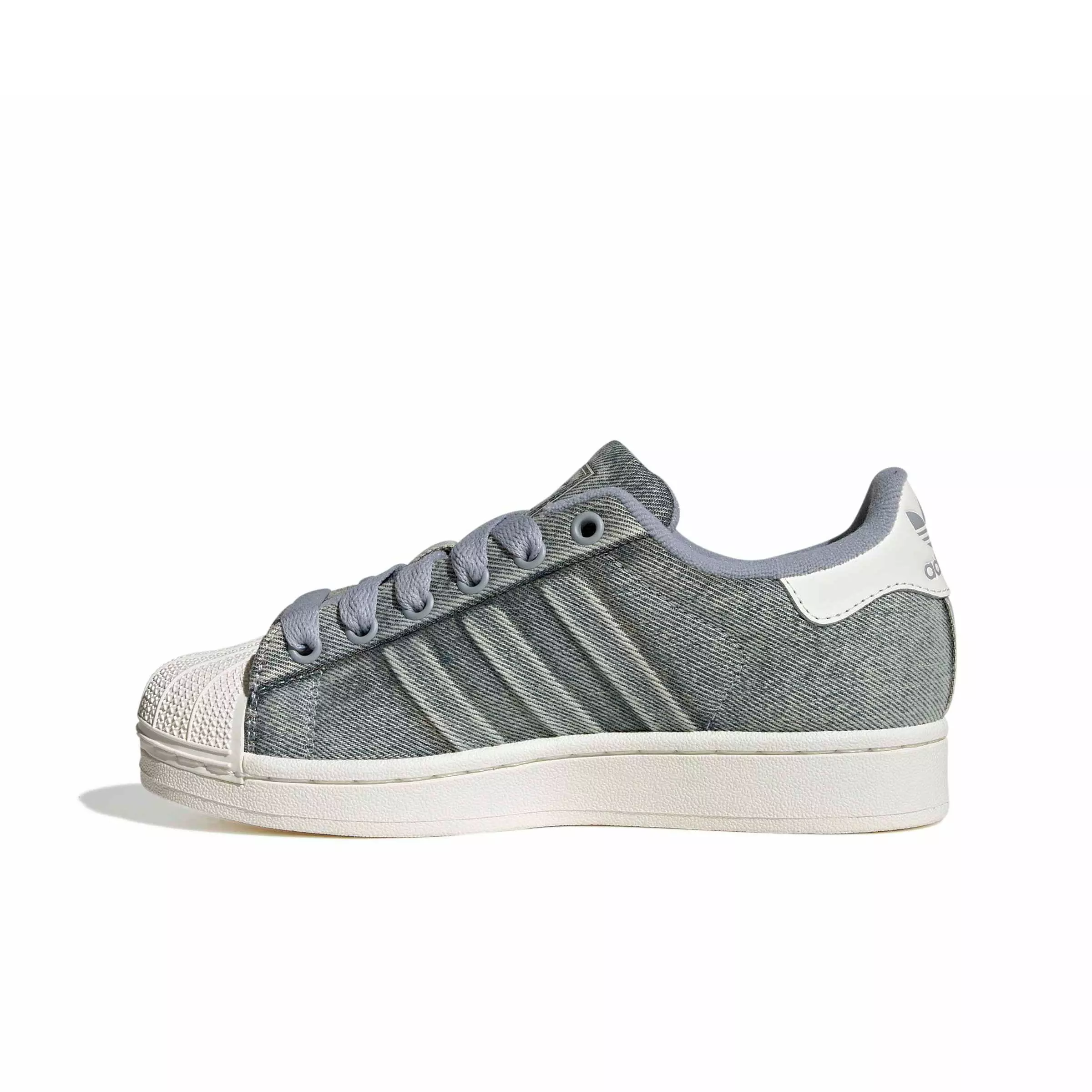 adidas Originals Superstar II "Grey/Core White" Grade School Girls' Shoe - GREY/WHITE