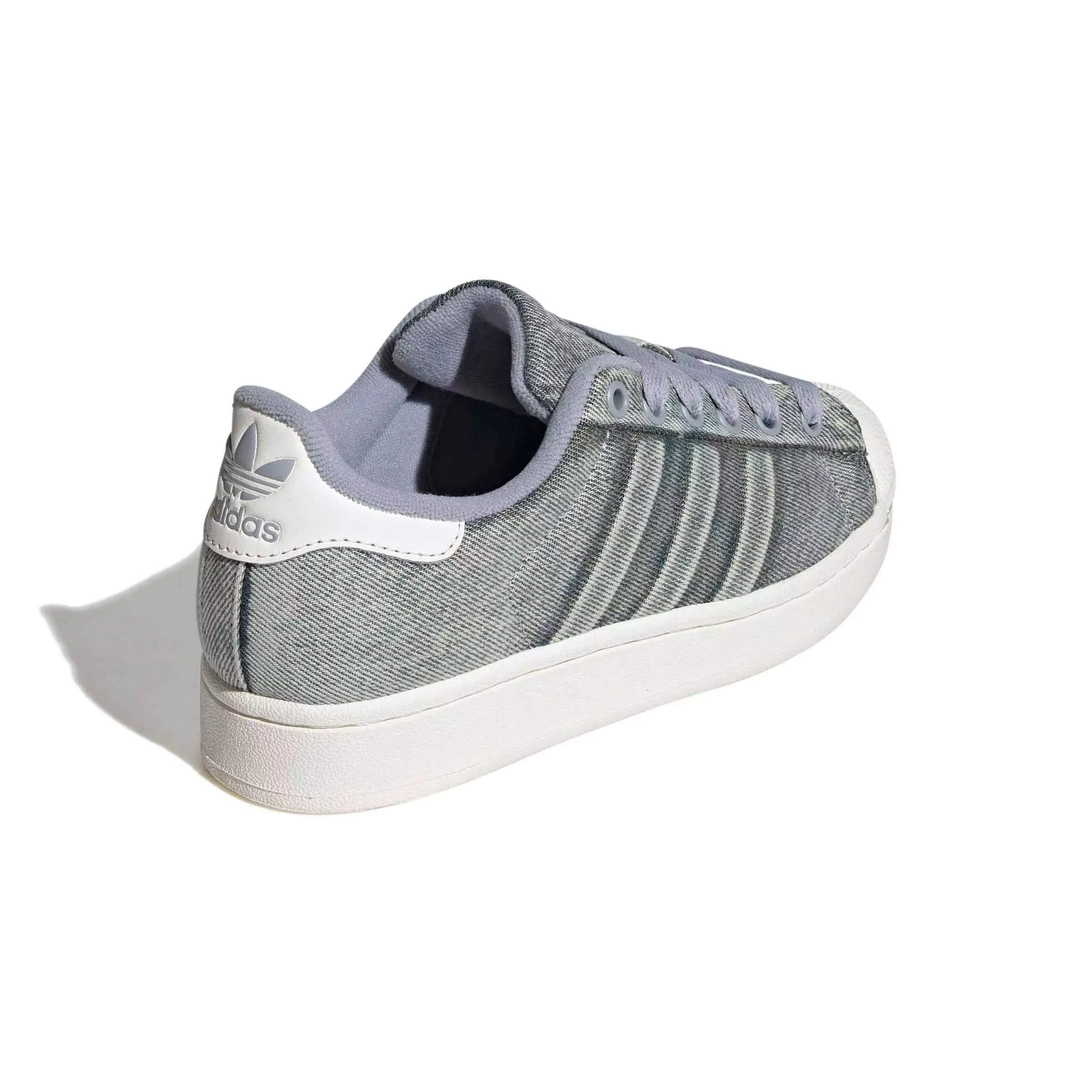 adidas Originals Superstar II "Grey/Core White" Grade School Girls' Shoe - GREY/WHITE