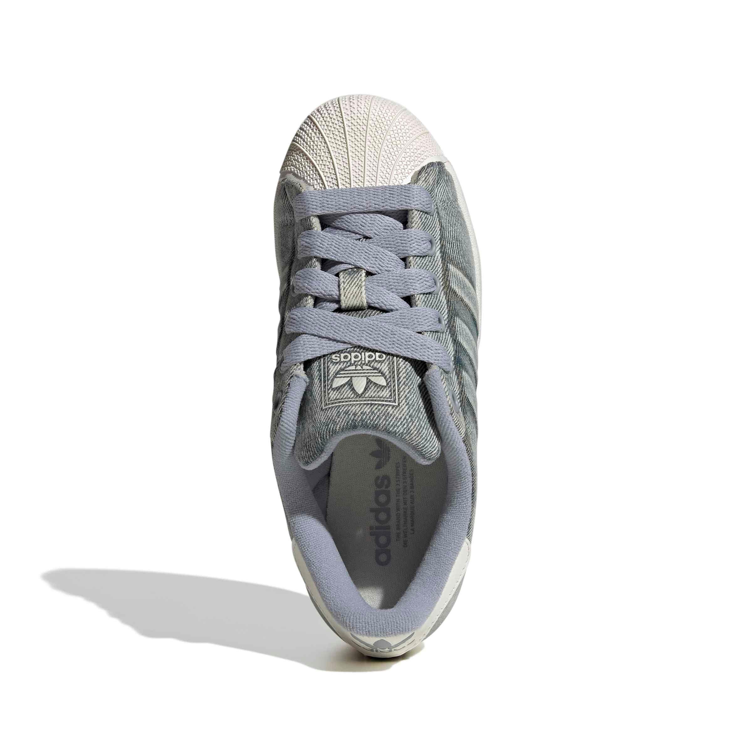 adidas Originals Superstar II "Grey/Core White" Grade School Girls' Shoe - GREY/WHITE Thumbnail View 5