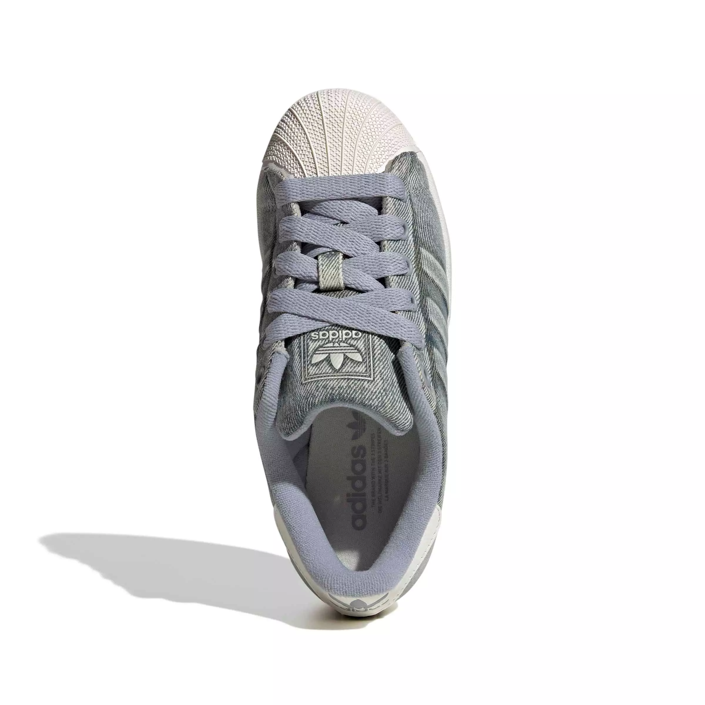 adidas Originals Superstar II "Grey/Core White" Grade School Girls' Shoe - GREY/WHITE