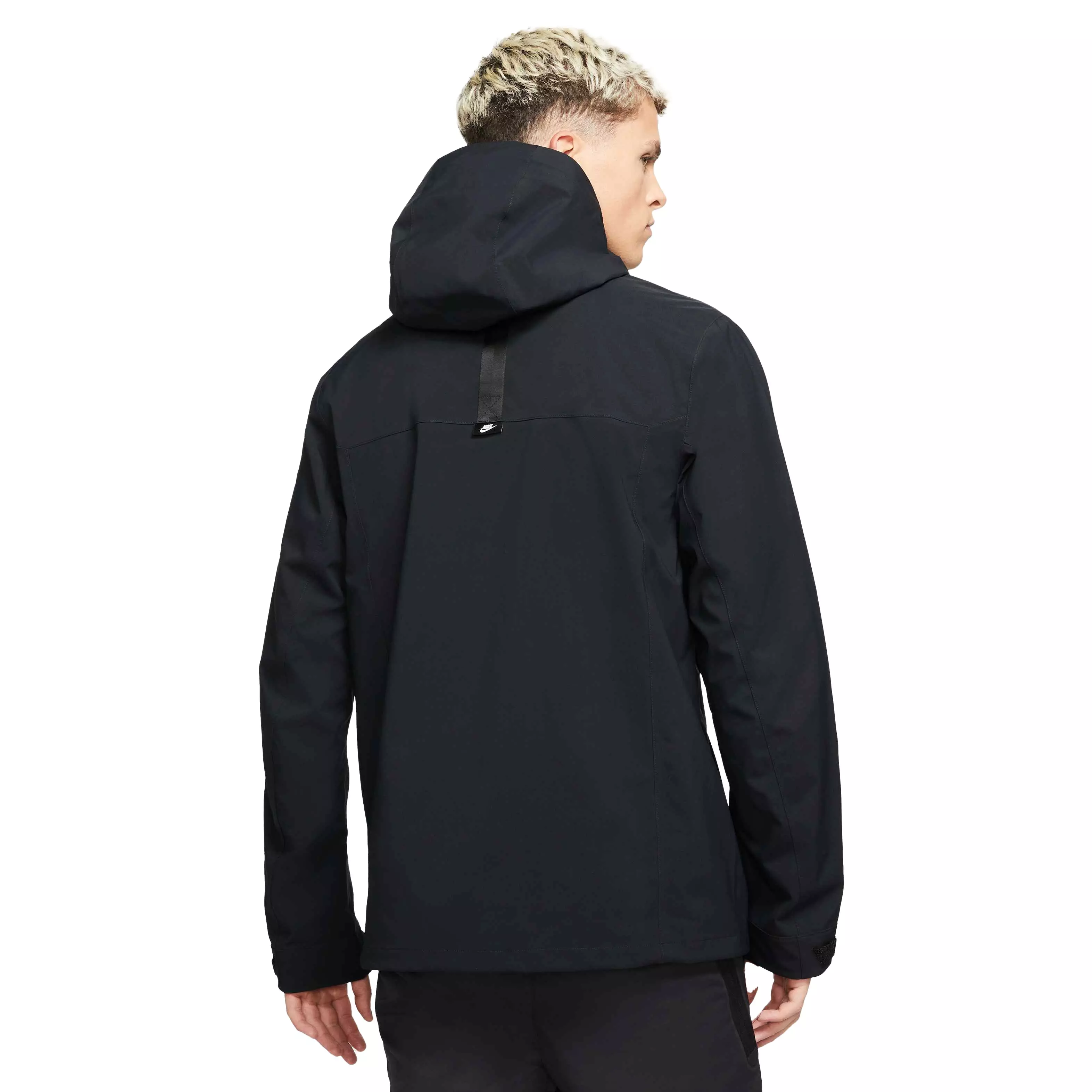 Nike Men's Sportswear Storm-FIT ADV M65 Shell Hooded Black Jacket - BLACK