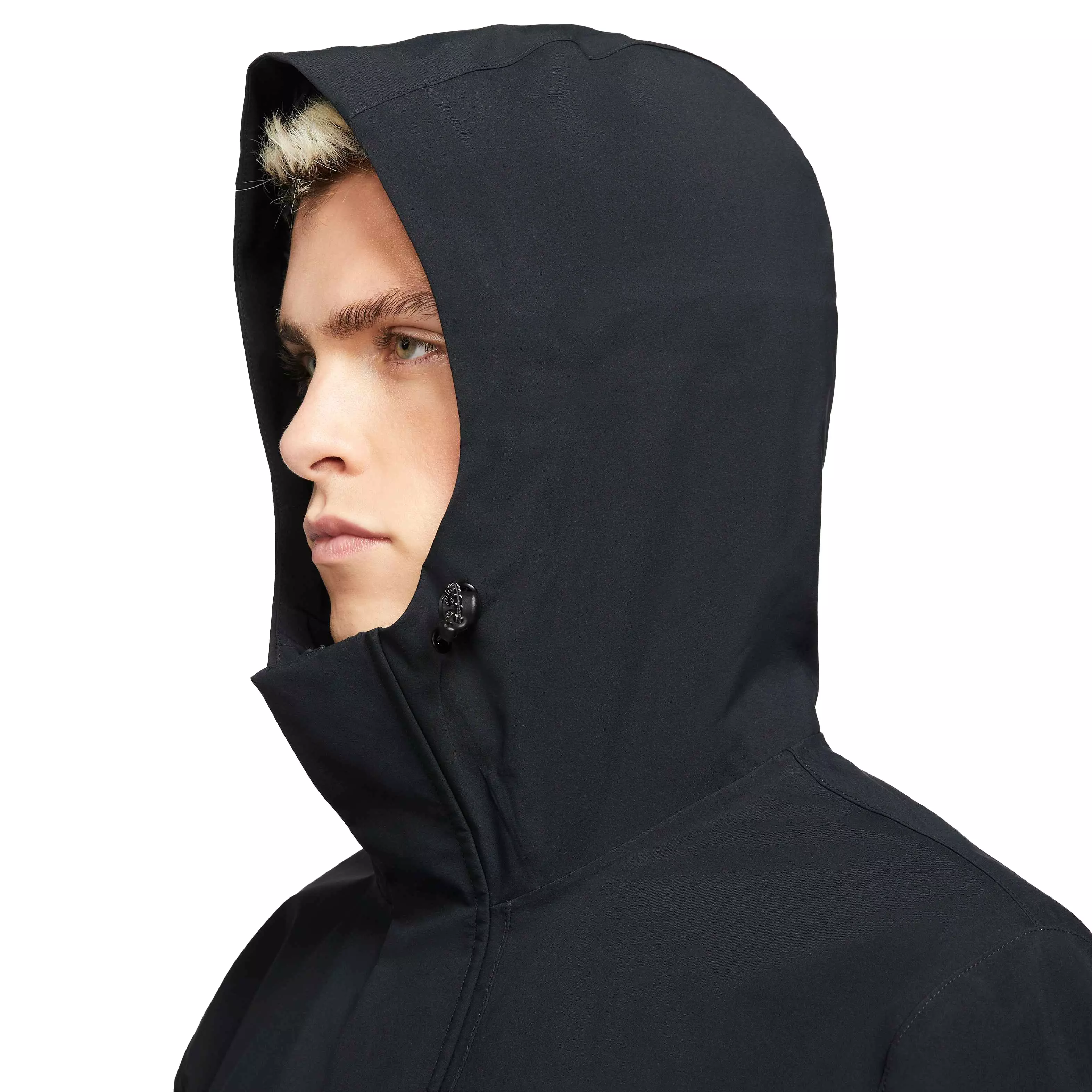 Nike Men's Sportswear Storm-FIT ADV M65 Shell Hooded Black Jacket - BLACK