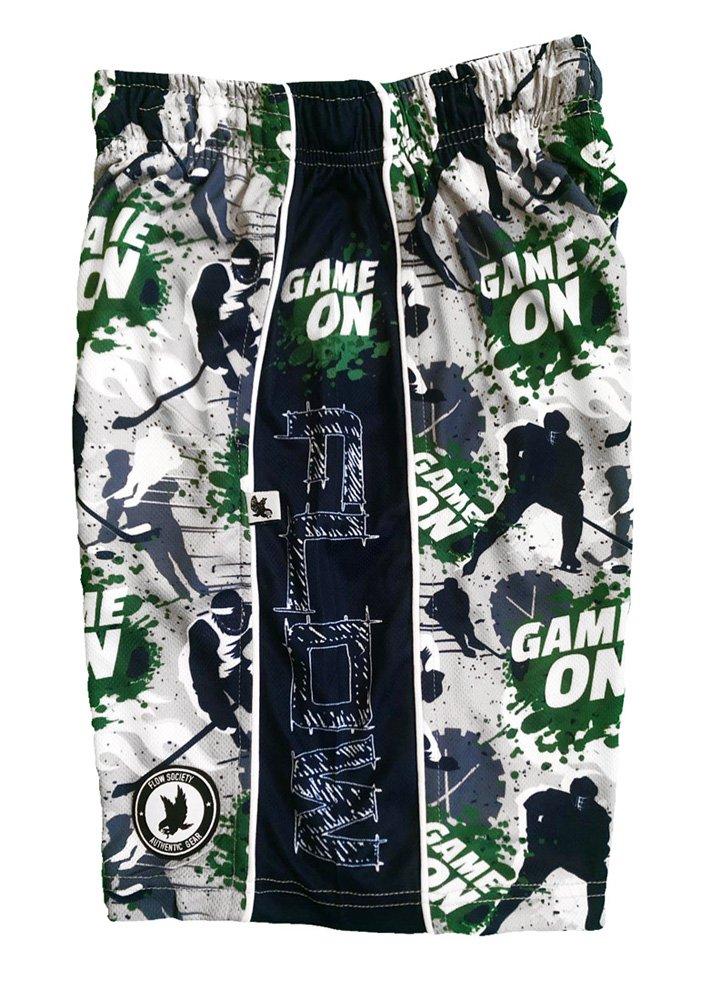 Flow Society Grey Game On Big Boys' Attack Shorts