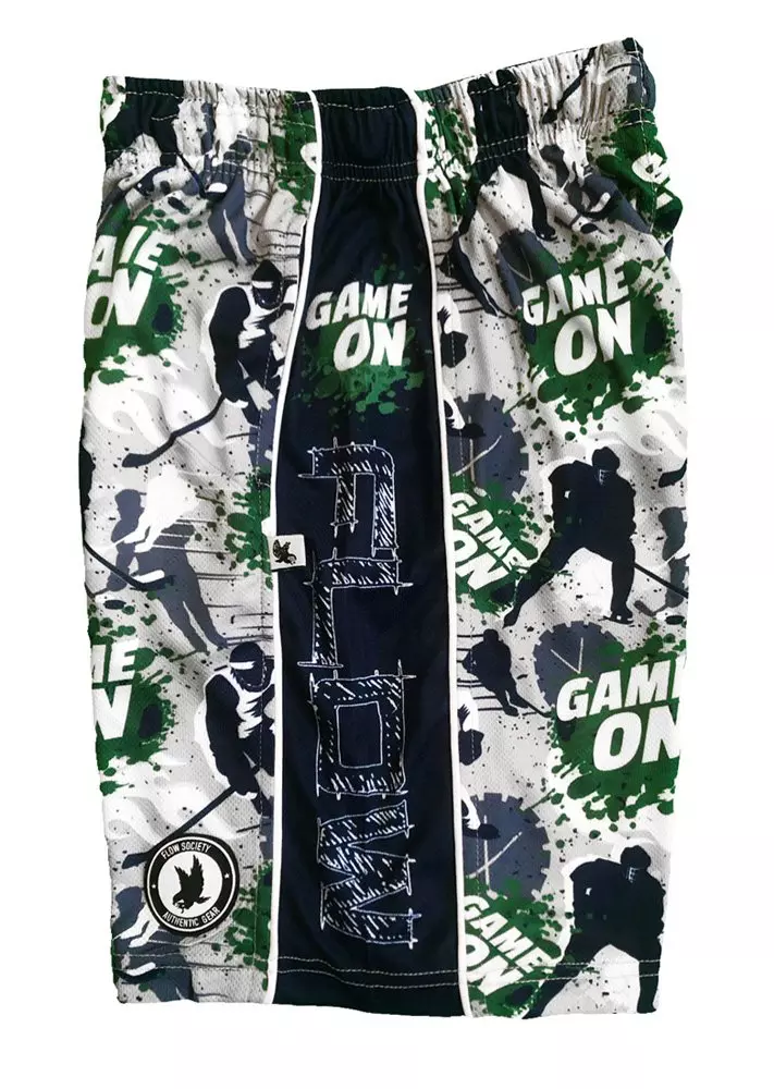 Flow Society Big Boys' Grey Game On Attack Shorts - GREY