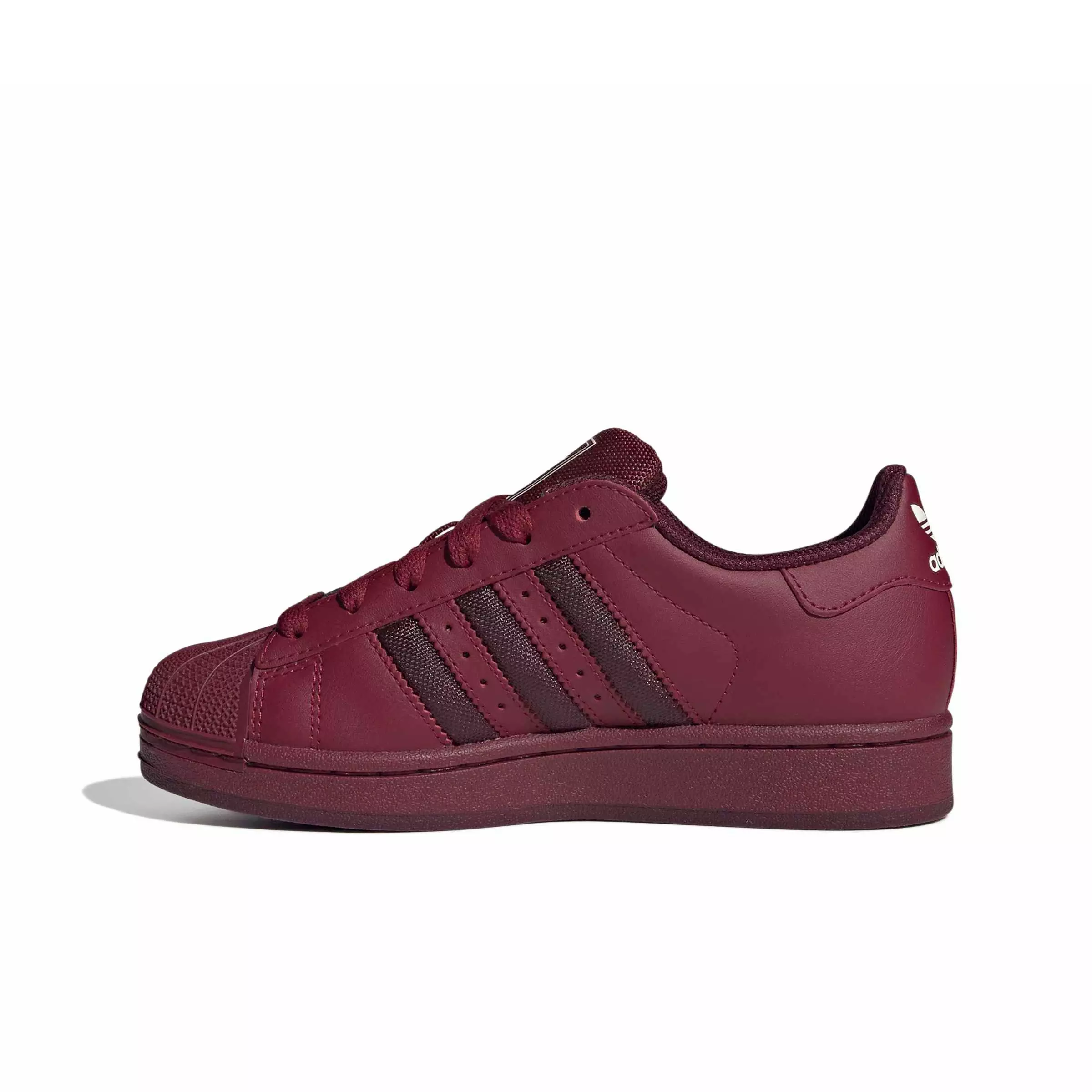 adidas Originals Superstar II "Collegiate Burgundy/Maroon/Cream White" Grade School Boys' Shoe - BURGUNDY/MAROON/CREAM