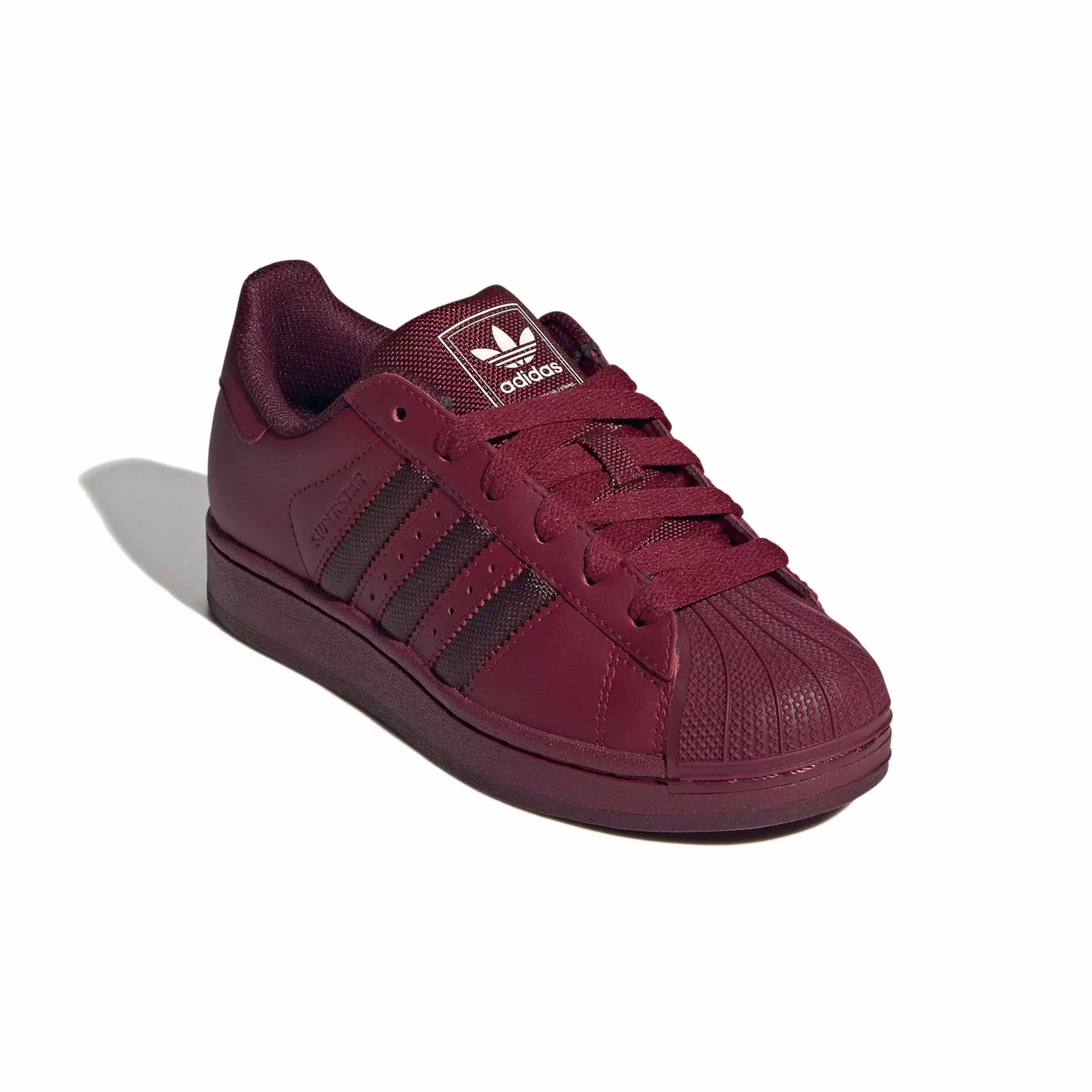 adidas Originals Superstar II "Collegiate Burgundy/Maroon/Cream White" Grade School Boys' Shoe - BURGUNDY/MAROON/CREAM