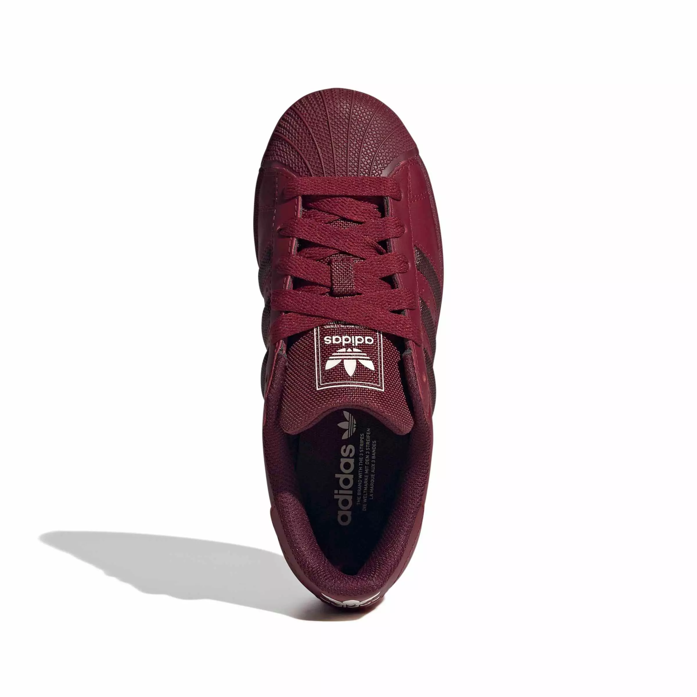 adidas Originals Superstar II "Collegiate Burgundy/Maroon/Cream White" Grade School Boys' Shoe - BURGUNDY/MAROON/CREAM
