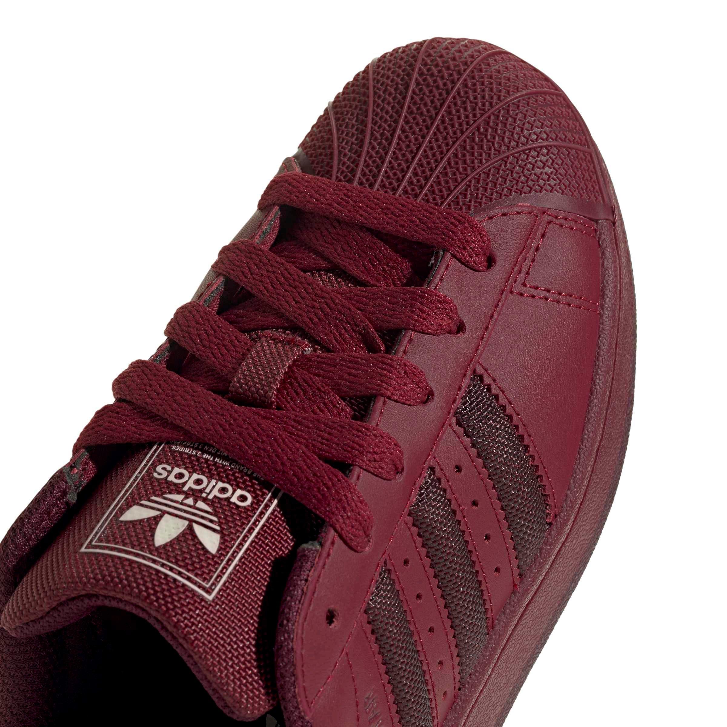 adidas Originals Superstar II "Collegiate Burgundy/Maroon/Cream White" Grade School Boys' Shoe - BURGUNDY/MAROON/CREAM Thumbnail View 7