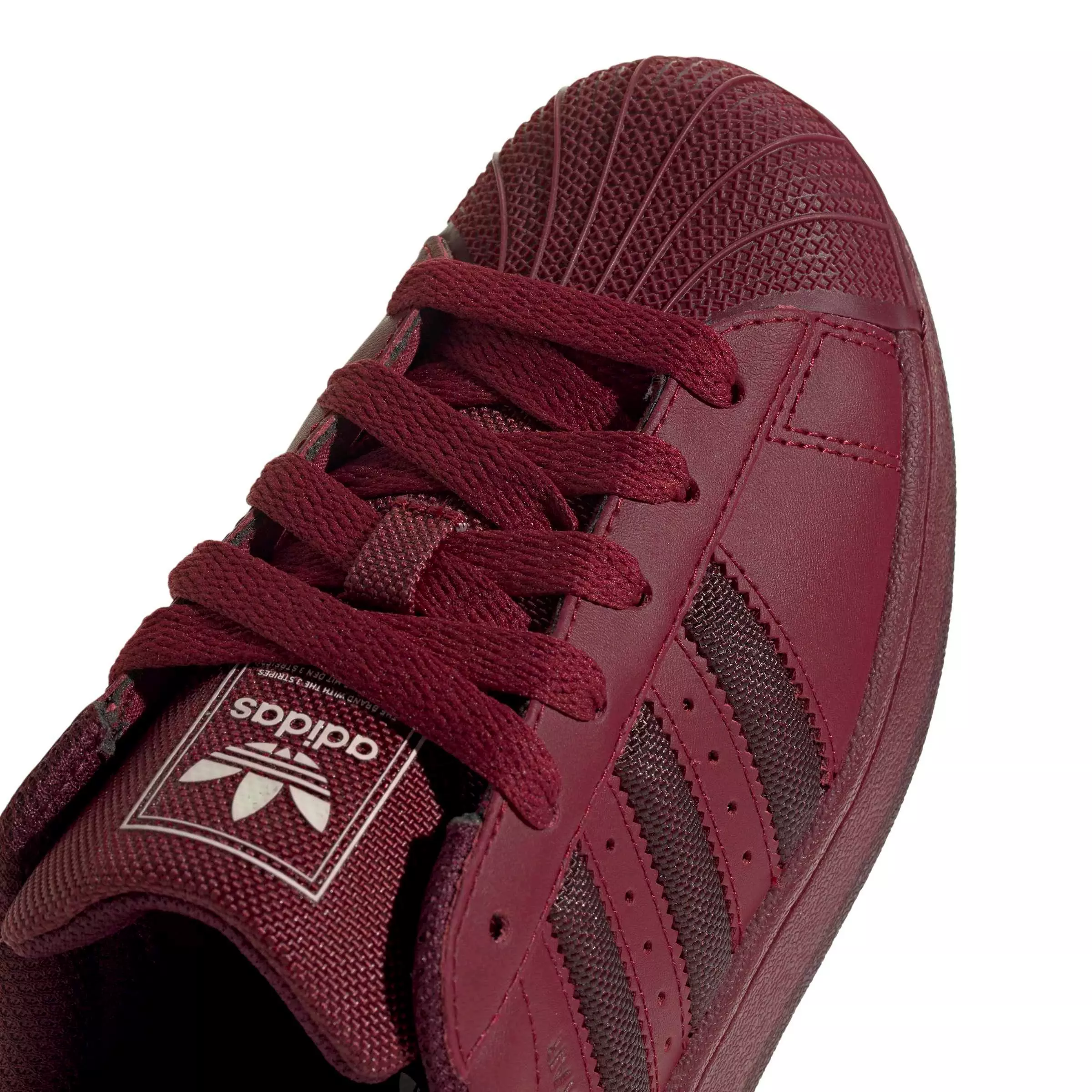adidas Originals Superstar II "Collegiate Burgundy/Maroon/Cream White" Grade School Boys' Shoe - BURGUNDY/MAROON/CREAM