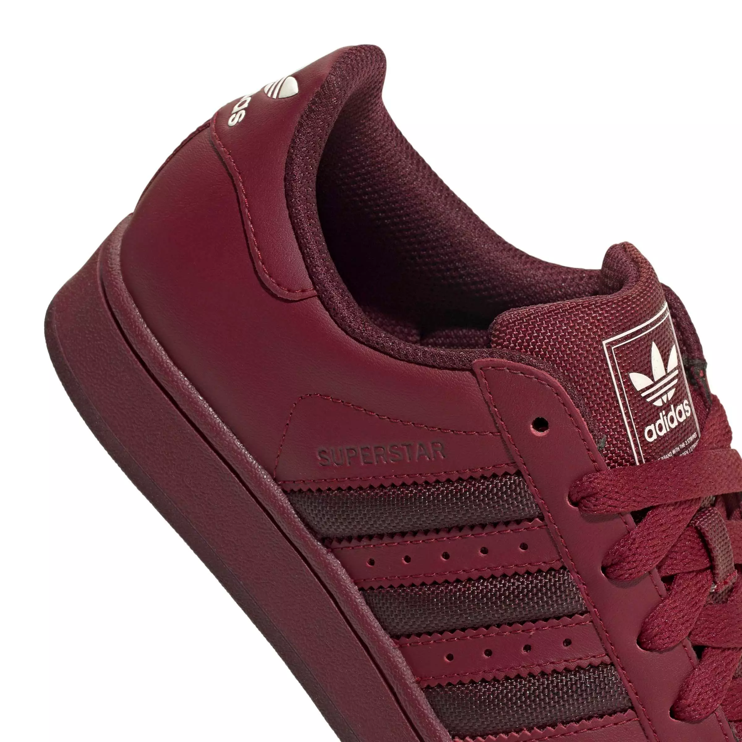 adidas Originals Superstar II "Collegiate Burgundy/Maroon/Cream White" Grade School Boys' Shoe - BURGUNDY/MAROON/CREAM