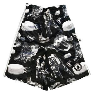 Flow Society Big Boys' Slap Shot Attack Shorts -Silver/Black