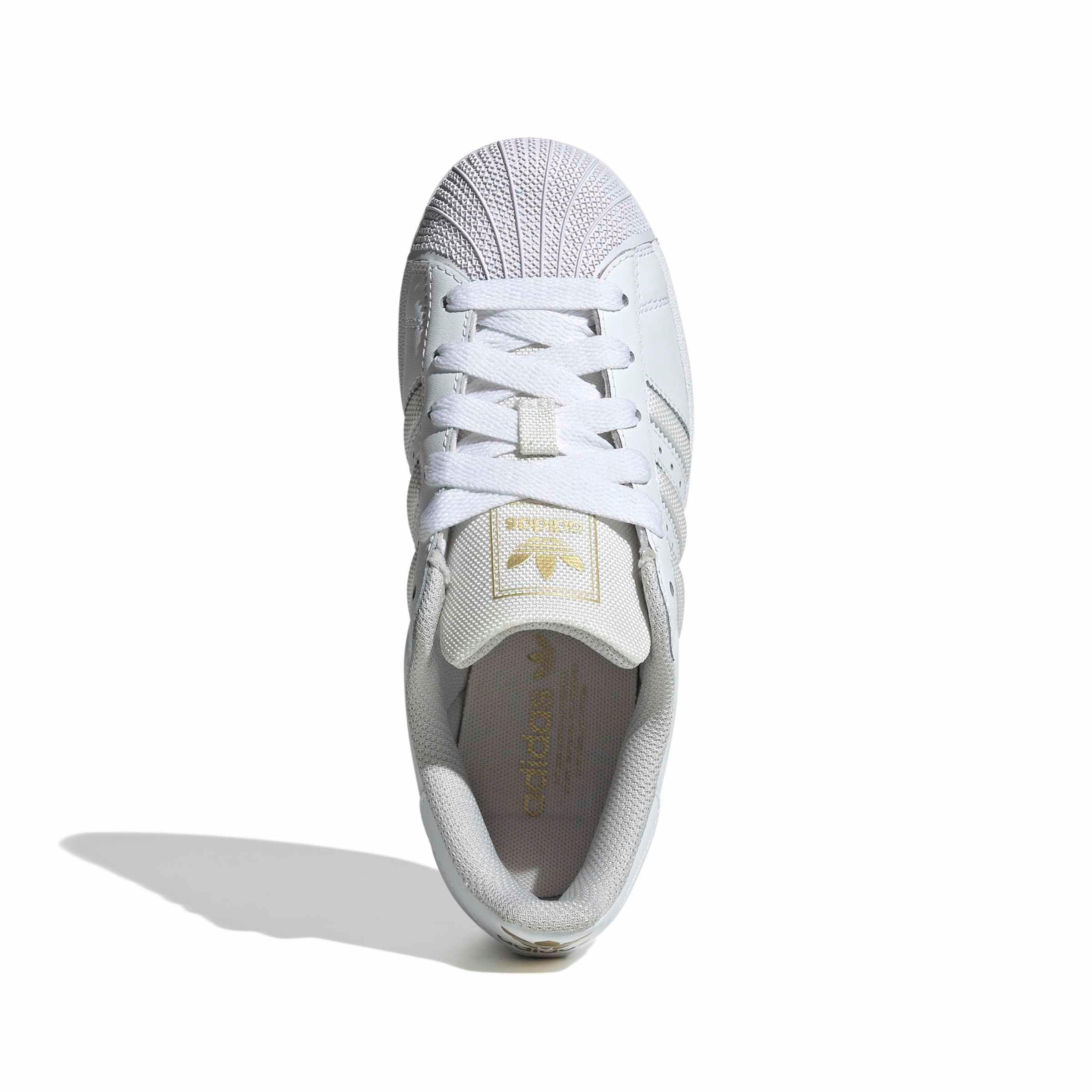 adidas Originals Superstar II "Ftwr White/Grey One/Gold Metallic" Grade School Boys' Shoe - WHITE/GREY/GOLD Thumbnail View 5