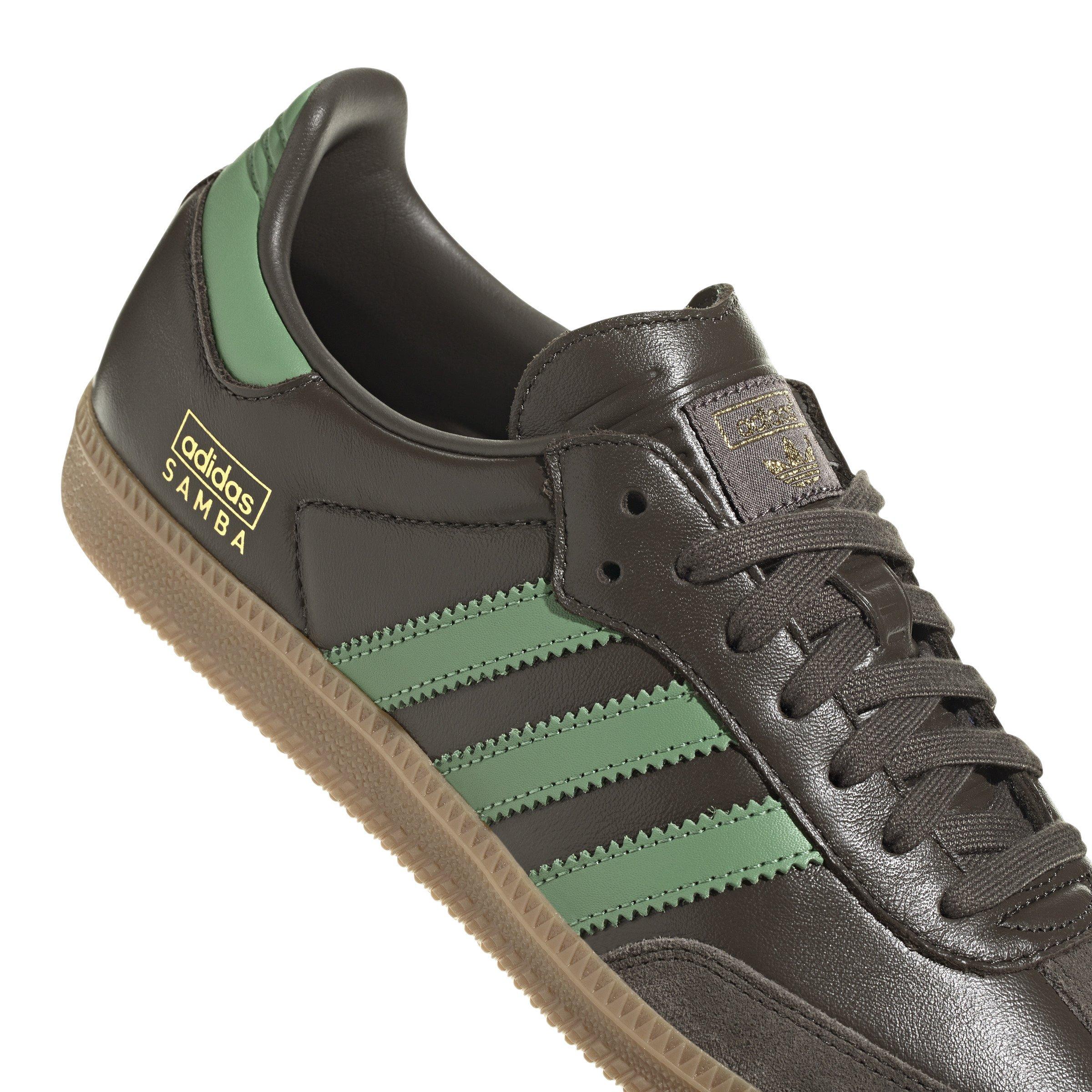 adidas Originals Samba OG "Shadow Olive/Preloved Green/Gum 4" Men's Shoe - OLIVE/GREEN/GUM Thumbnail View 8