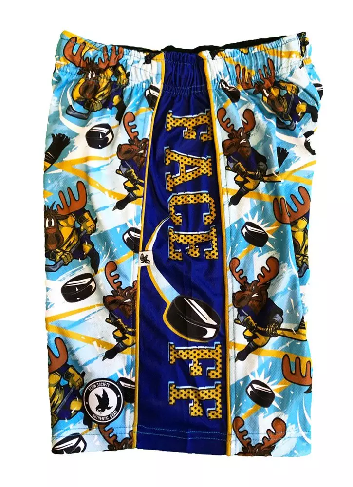 Flow Society Big Boys' Face Off Attack Shorts -Blue - BLUE