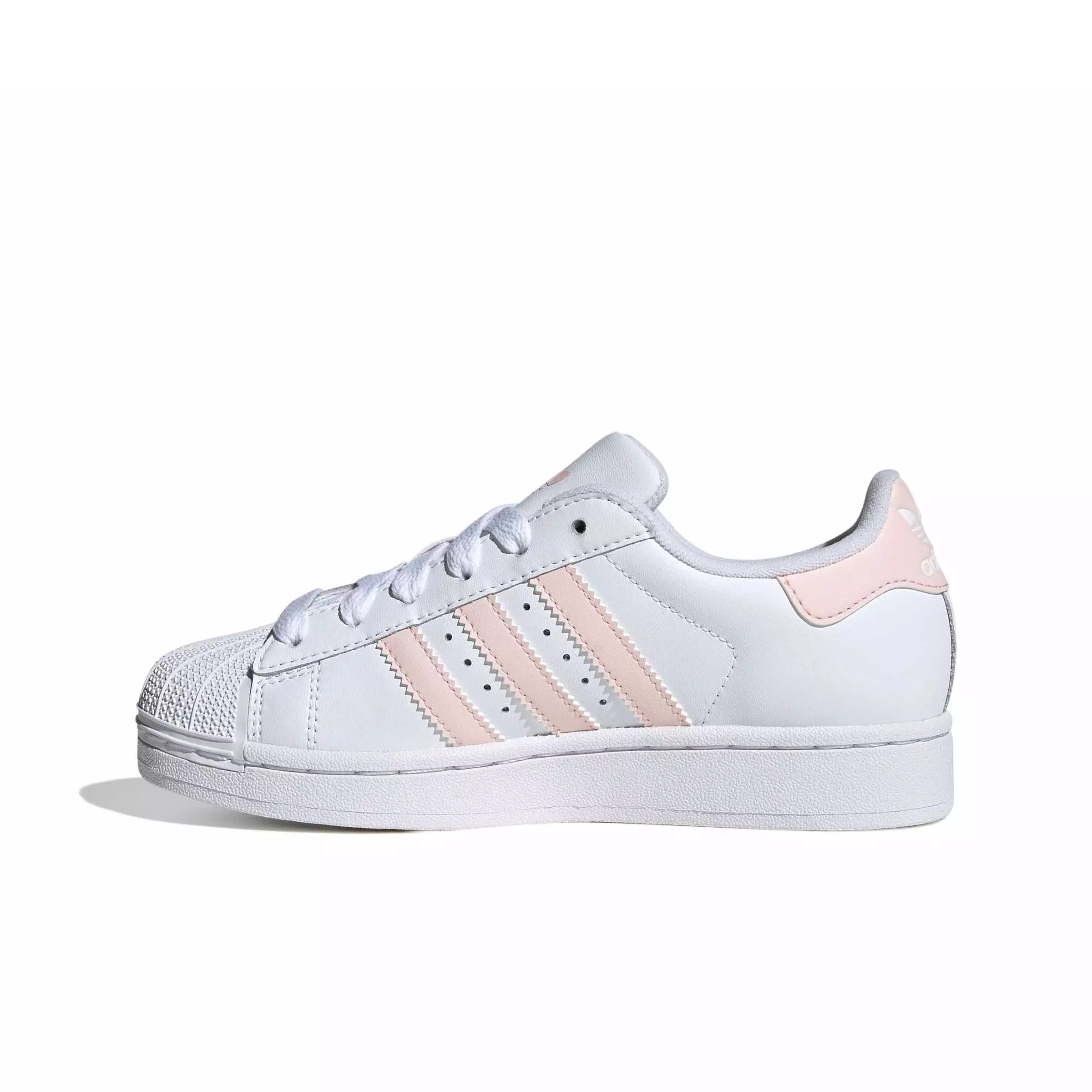 adidas Originals Superstar II "Ftwr White/Sandy Pink/Ftwr White" Grade School Girls' Shoe - WHITE/PINK/WHITE