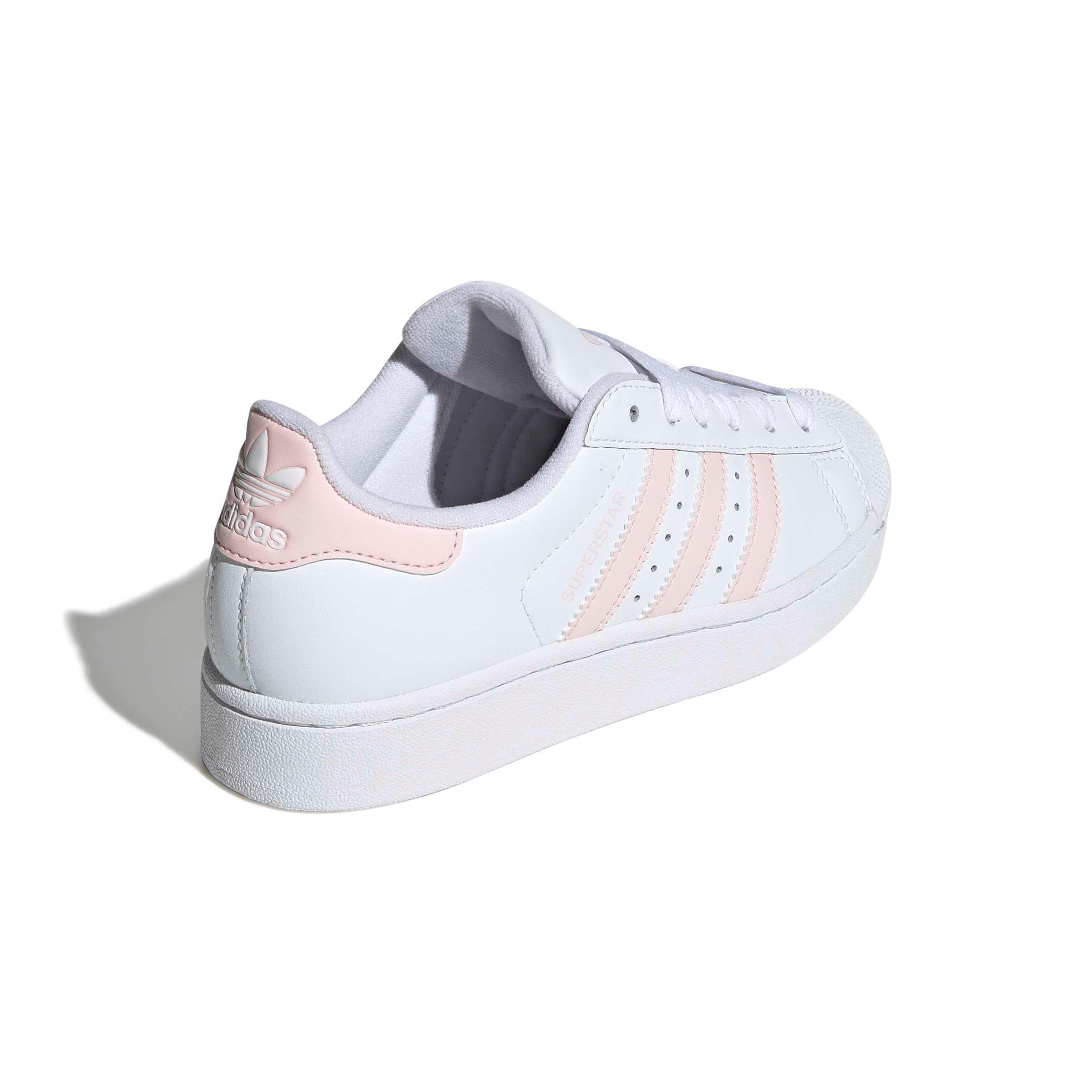 adidas Originals Superstar II Grade School Girls' "Ftwr White/Sandy Pink/Ftwr White" Shoe