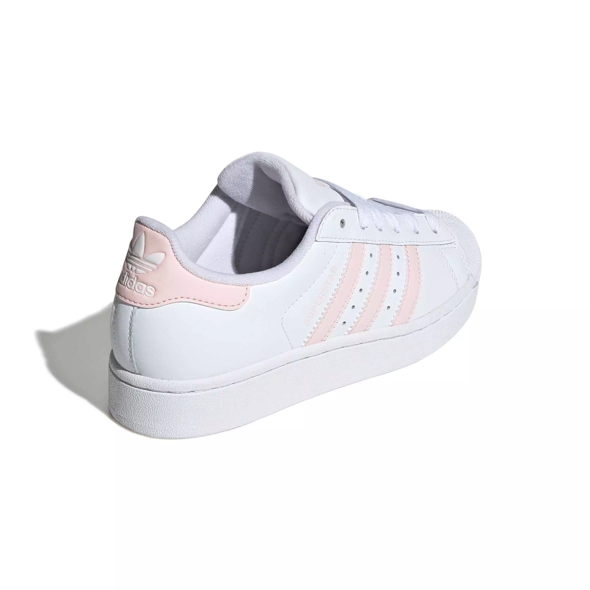 adidas Originals Superstar II "Ftwr White/Sandy Pink/Ftwr White" Grade School Girls' Shoe - WHITE/PINK/WHITE