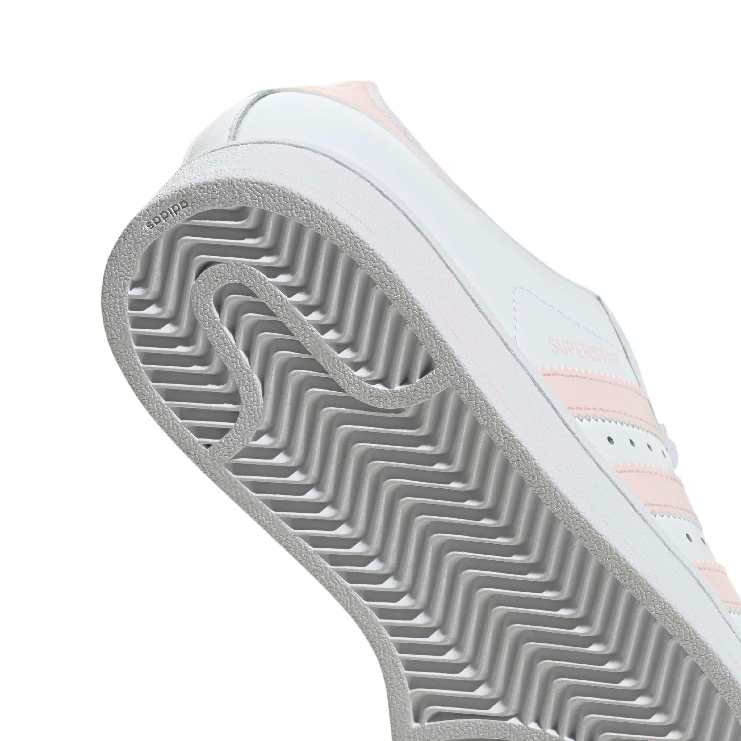 adidas Originals Superstar II Grade School Girls' "Ftwr White/Sandy Pink/Ftwr White" Shoe