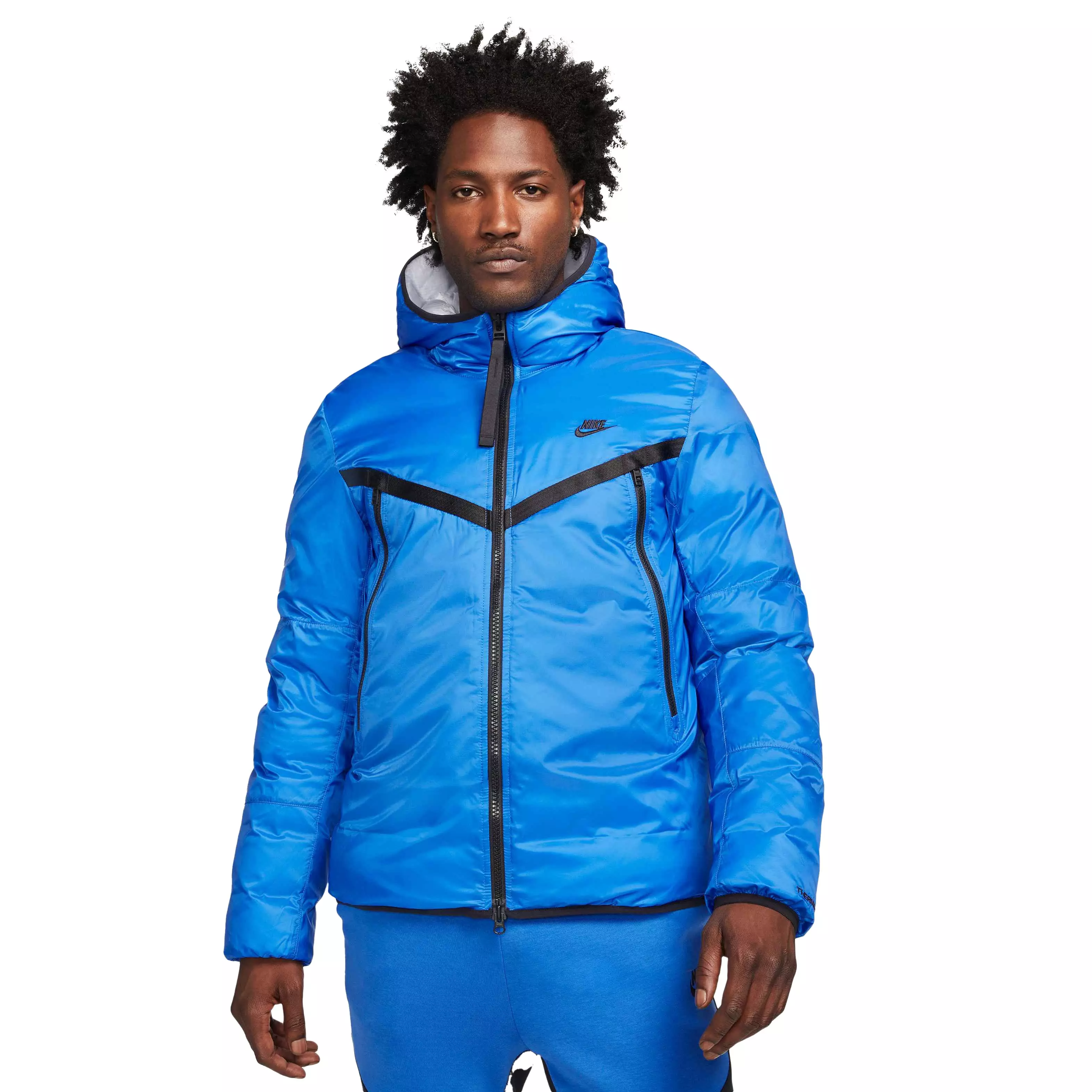 Nike Men's Sportswear Therma-FIT Repel Revival Hooded Blue Jacket - Hibbett