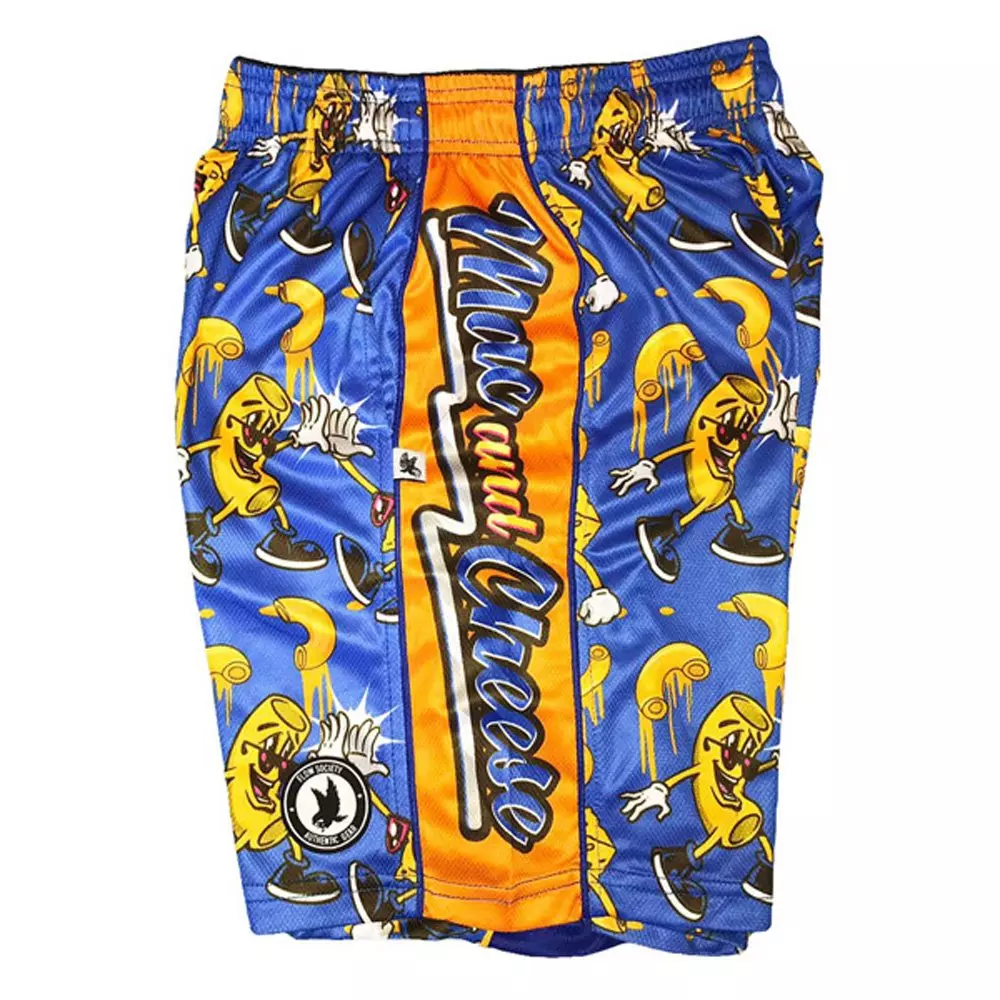 Flow Society Big Boys' Mac 'n Cheese Attack Shorts - Blue - BLUE