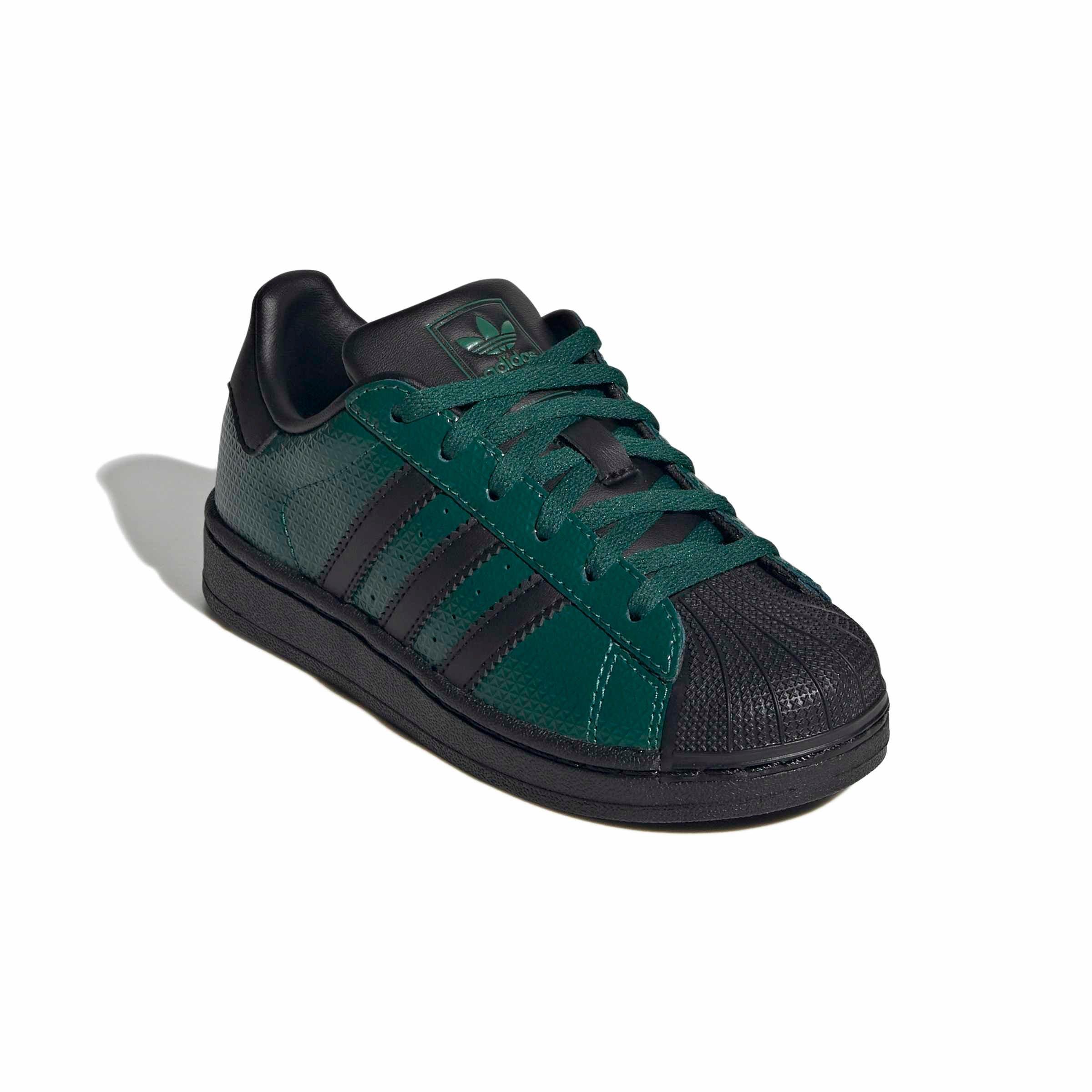 adidas Originals Superstar II "Collegiate Green/Core Black/Collegiate Green" Preschool Boys' Shoe - GREEN/BLACK/GREEN Thumbnail View 3