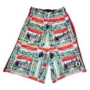 Flow Society Big Boys' Flownopoly Attack Shorts -White/Green/Red