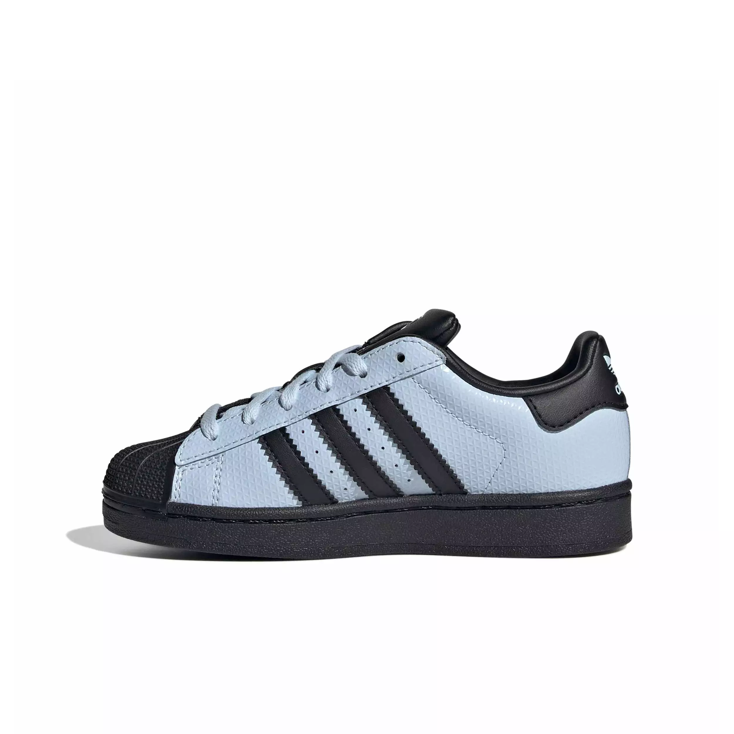 adidas Originals Superstar II "Crystal Sky/Core Black/Crystal Sky" Preschool Girls' Shoe - SKY/BLACK/SKY