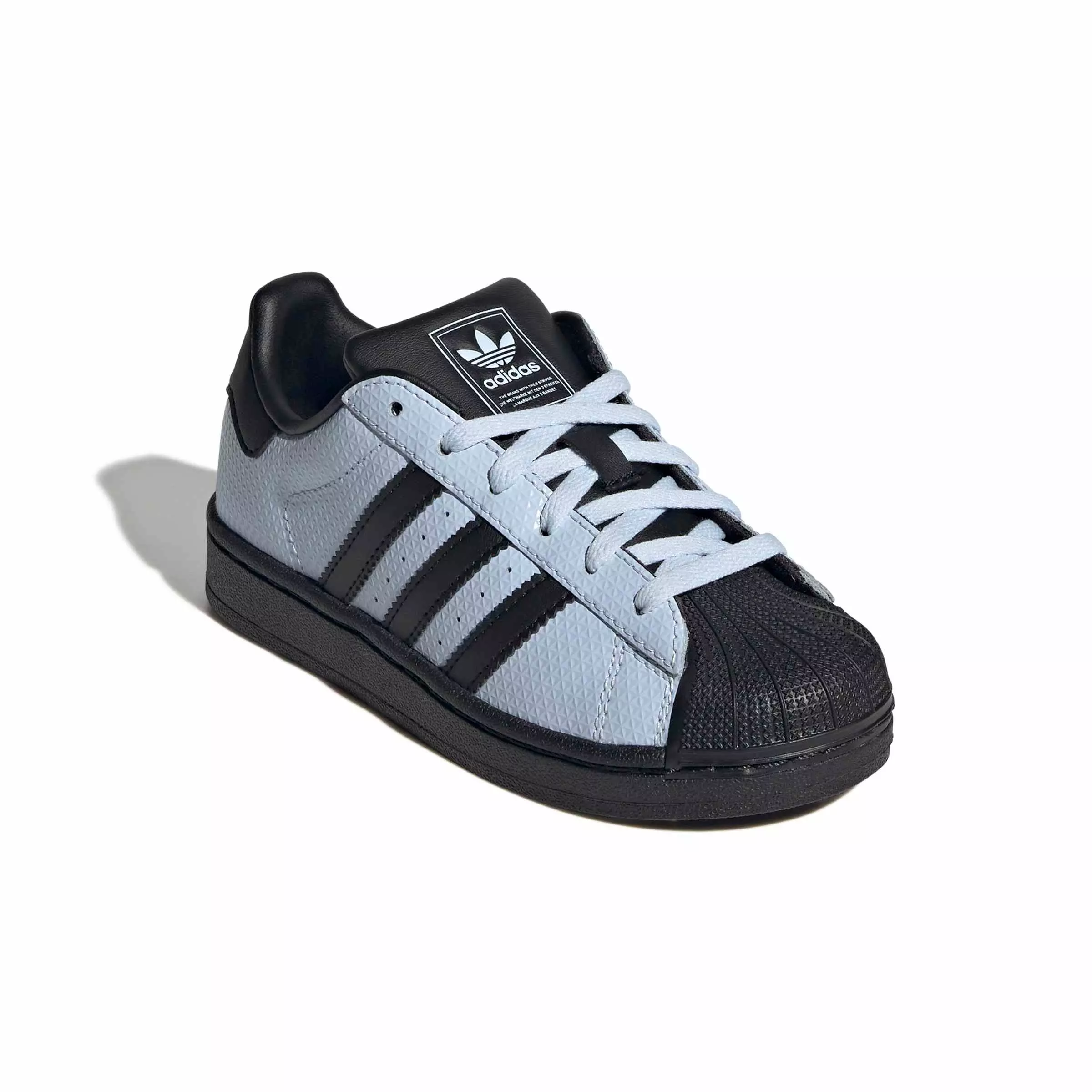 adidas Originals Superstar II "Crystal Sky/Core Black/Crystal Sky" Preschool Girls' Shoe - SKY/BLACK/SKY