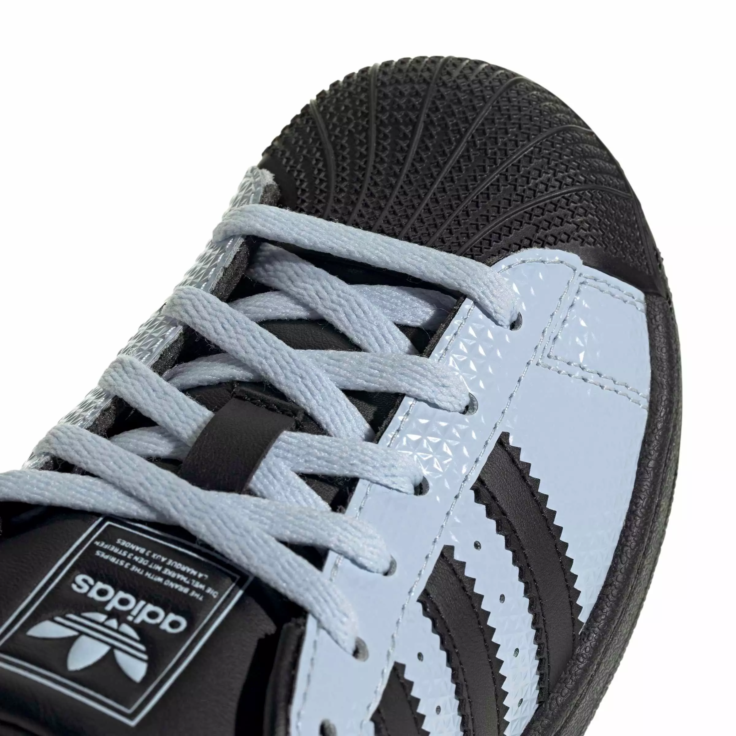 adidas Originals Superstar II "Crystal Sky/Core Black/Crystal Sky" Preschool Girls' Shoe - SKY/BLACK/SKY