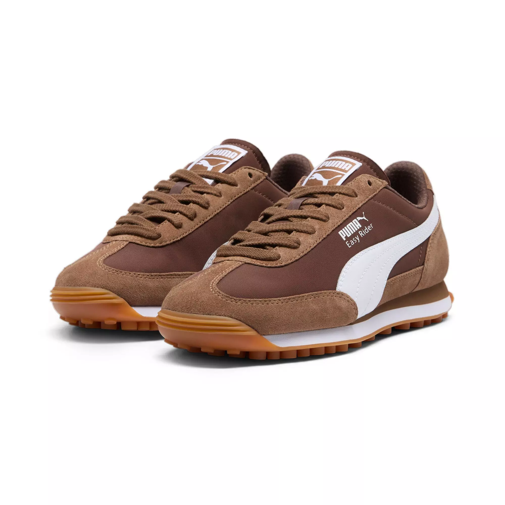 PUMA Easy Rider S&N "Haute Coffee/PUMA White/Espresso Brown" Women's Shoe - COFFEE/WHITE/BROWN