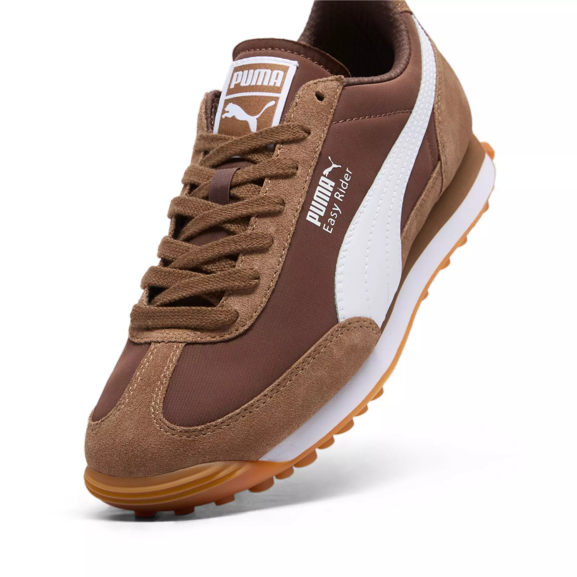 PUMA Easy Rider S&N "Haute Coffee/PUMA White/Espresso Brown" Women's Shoe - COFFEE/WHITE/BROWN