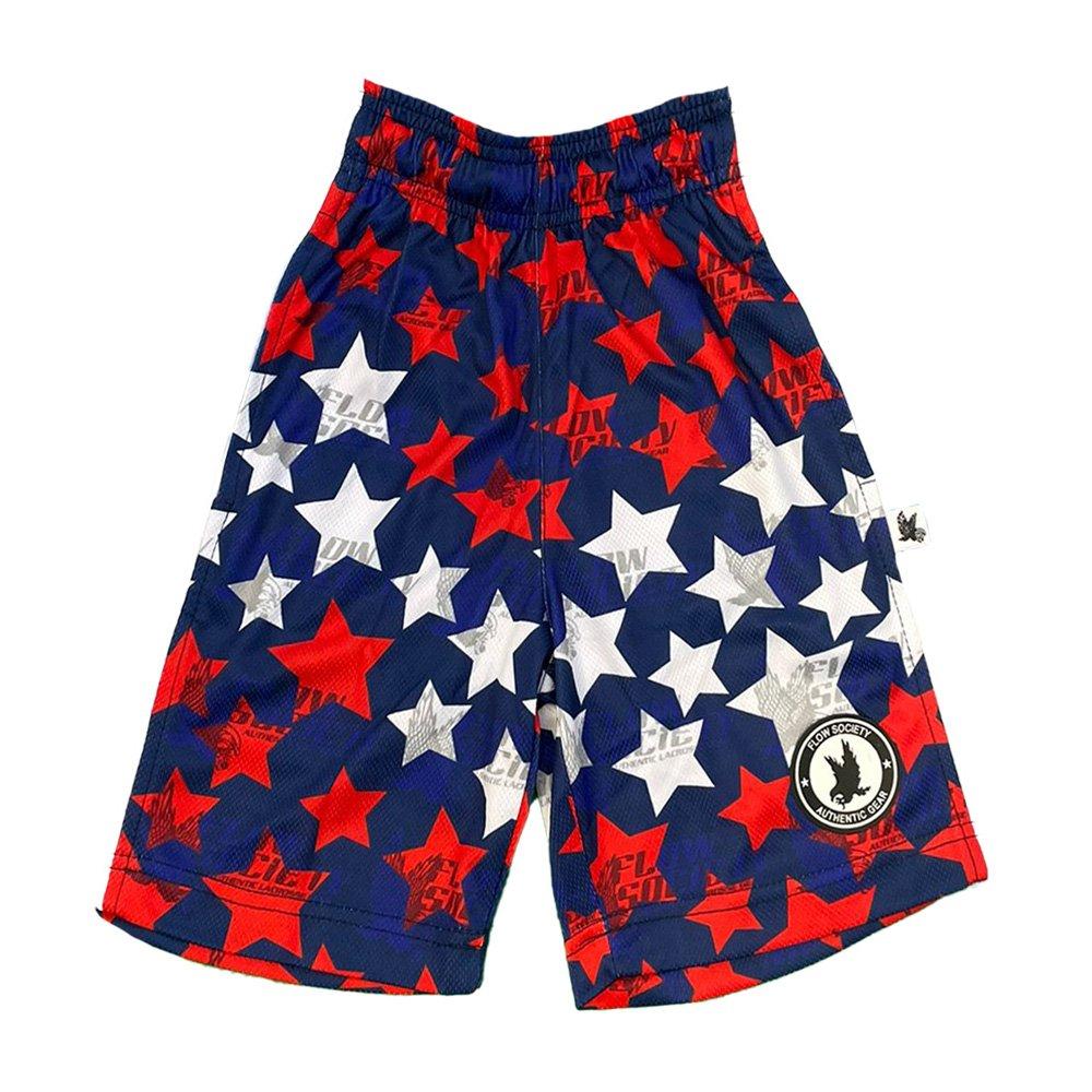 Flow Society Big Boys' Stars Attack Shorts - Blue/White/Red - BLUE/WHITE/RED Thumbnail View 1