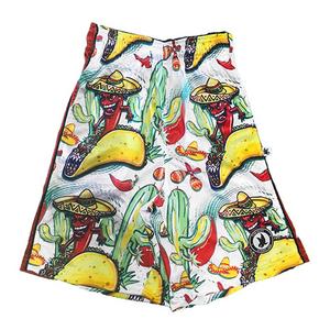 Flow Society Big Boys' Taco Loco Flow Shorts -White