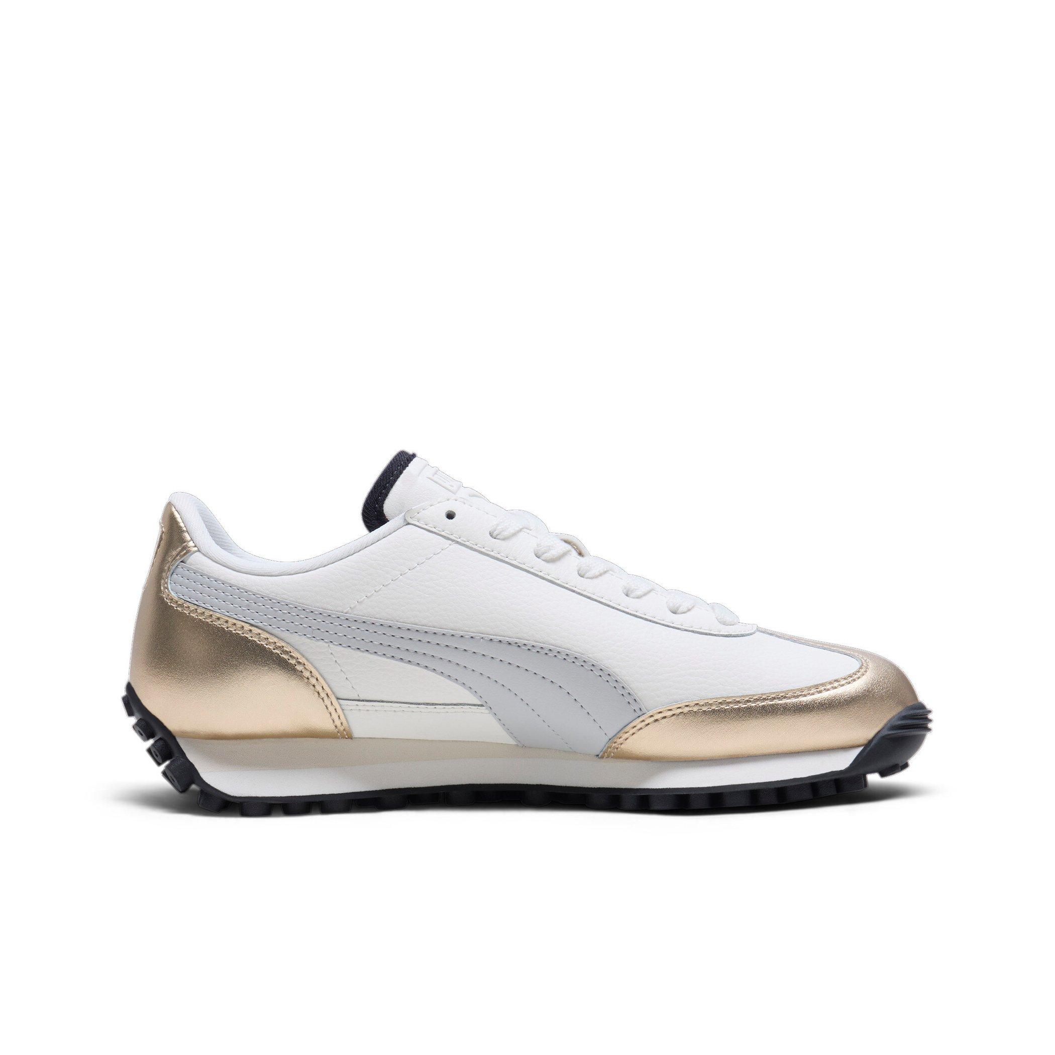 PUMA Easy Rider Mixed Metals "Warm White/PUMA Gold/Glacial Grey/PUMA Black" Women's Shoe - WHITE/GOLD/GREY/BLACK Thumbnail View 1