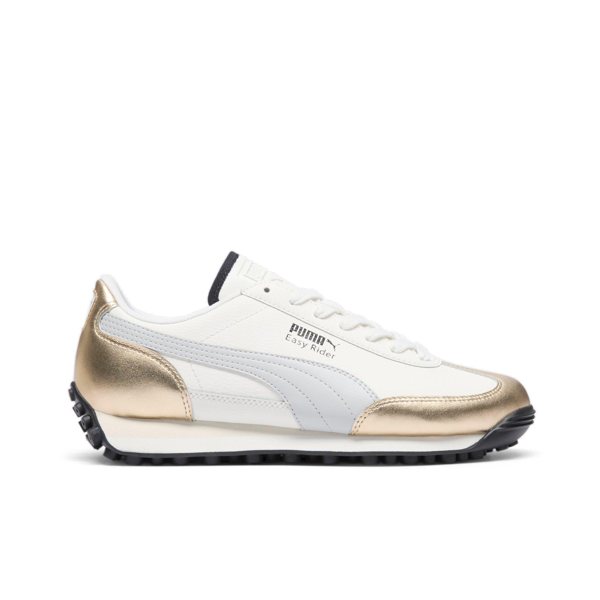 PUMA Easy Rider Mixed Metals Women's "Warm White/PUMA Gold/Glacial Grey/PUMA Black" Shoe