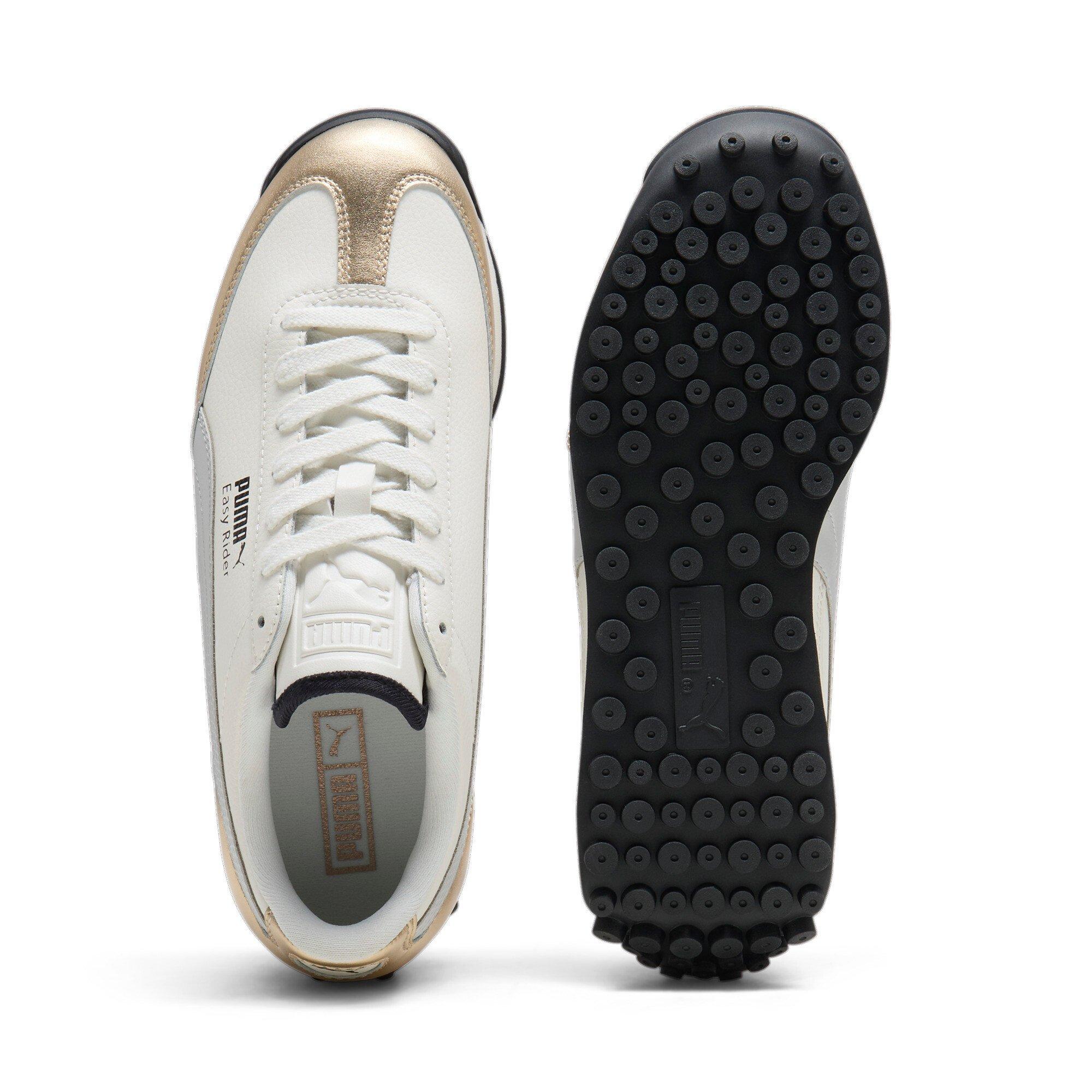 PUMA Easy Rider Mixed Metals "Warm White/PUMA Gold/Glacial Grey/PUMA Black" Women's Shoe - WHITE/GOLD/GREY/BLACK Thumbnail View 4