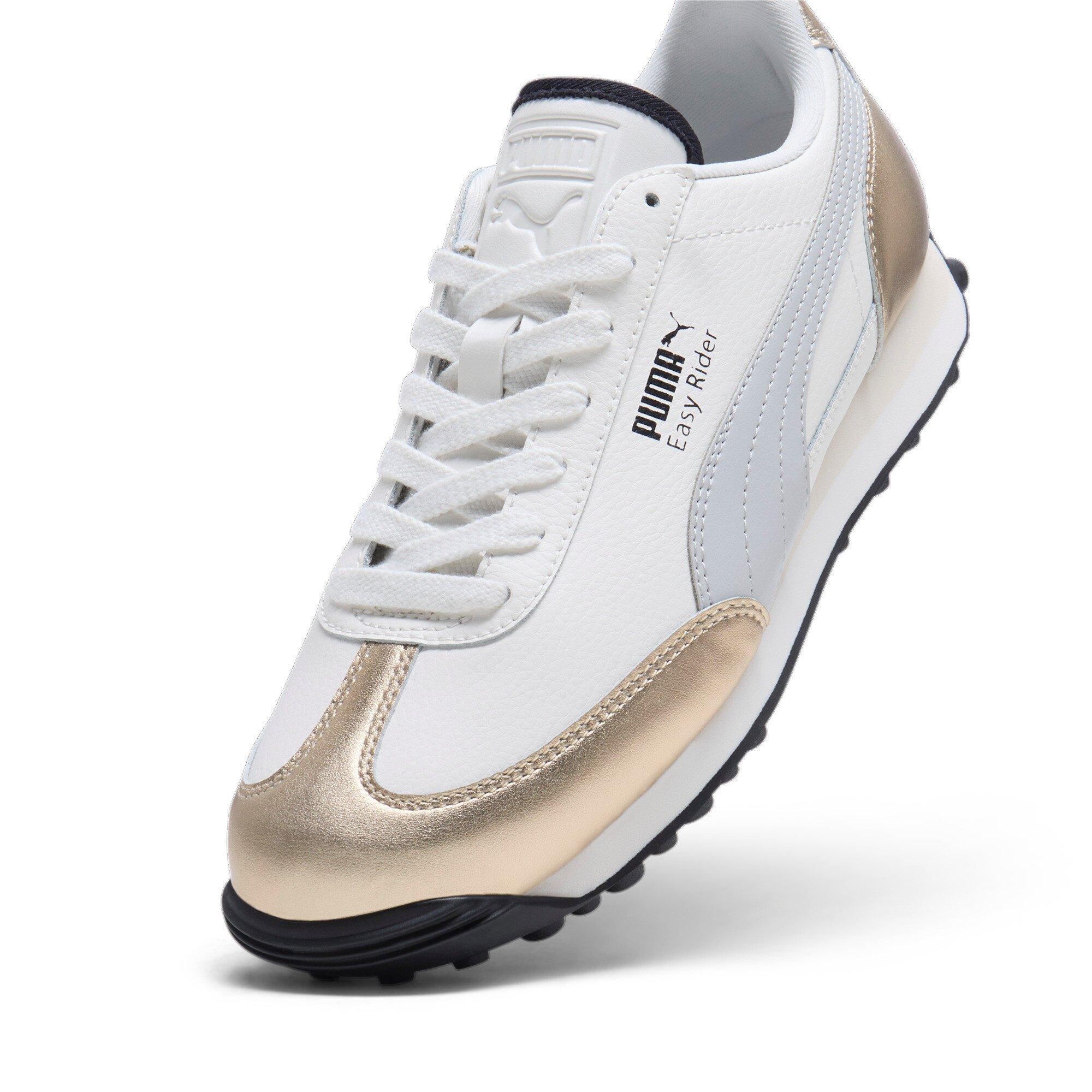 PUMA Easy Rider Mixed Metals Women's "Warm White/PUMA Gold/Glacial Grey/PUMA Black" Shoe