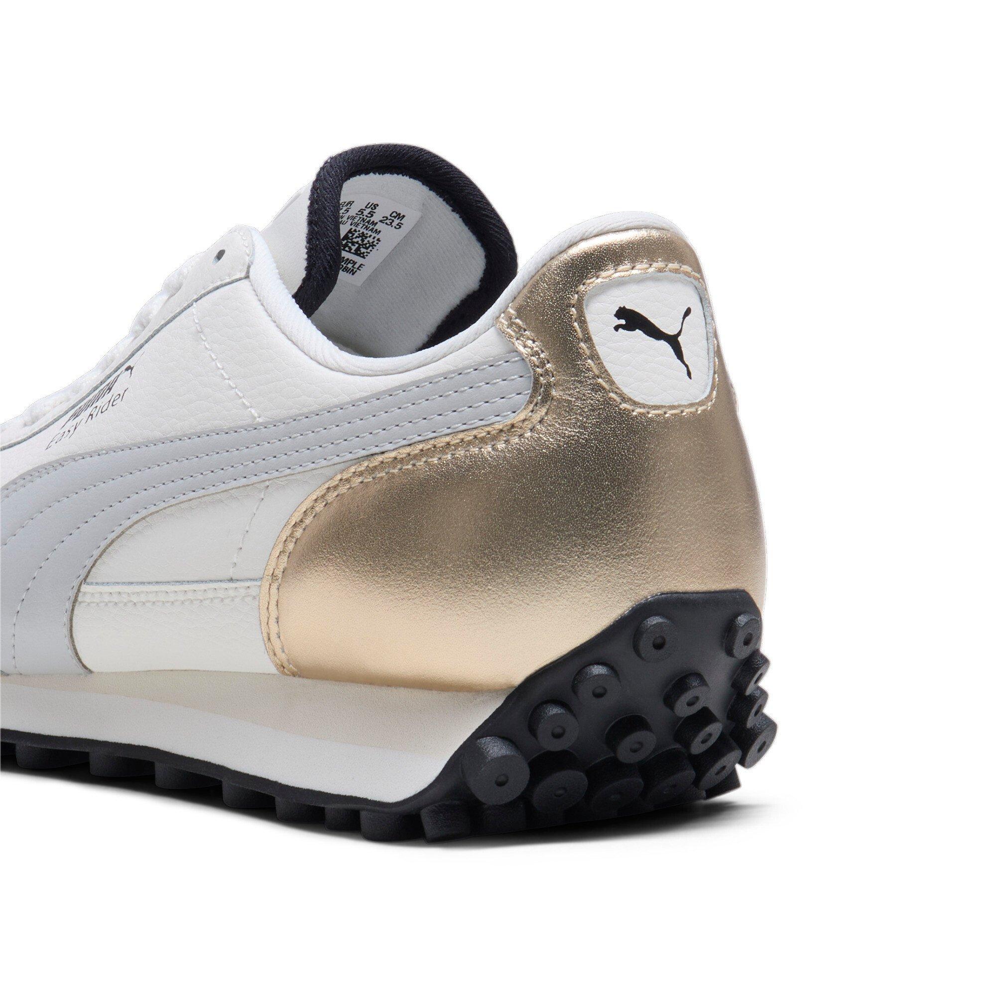 PUMA Easy Rider Mixed Metals Women's "Warm White/PUMA Gold/Glacial Grey/PUMA Black" Shoe