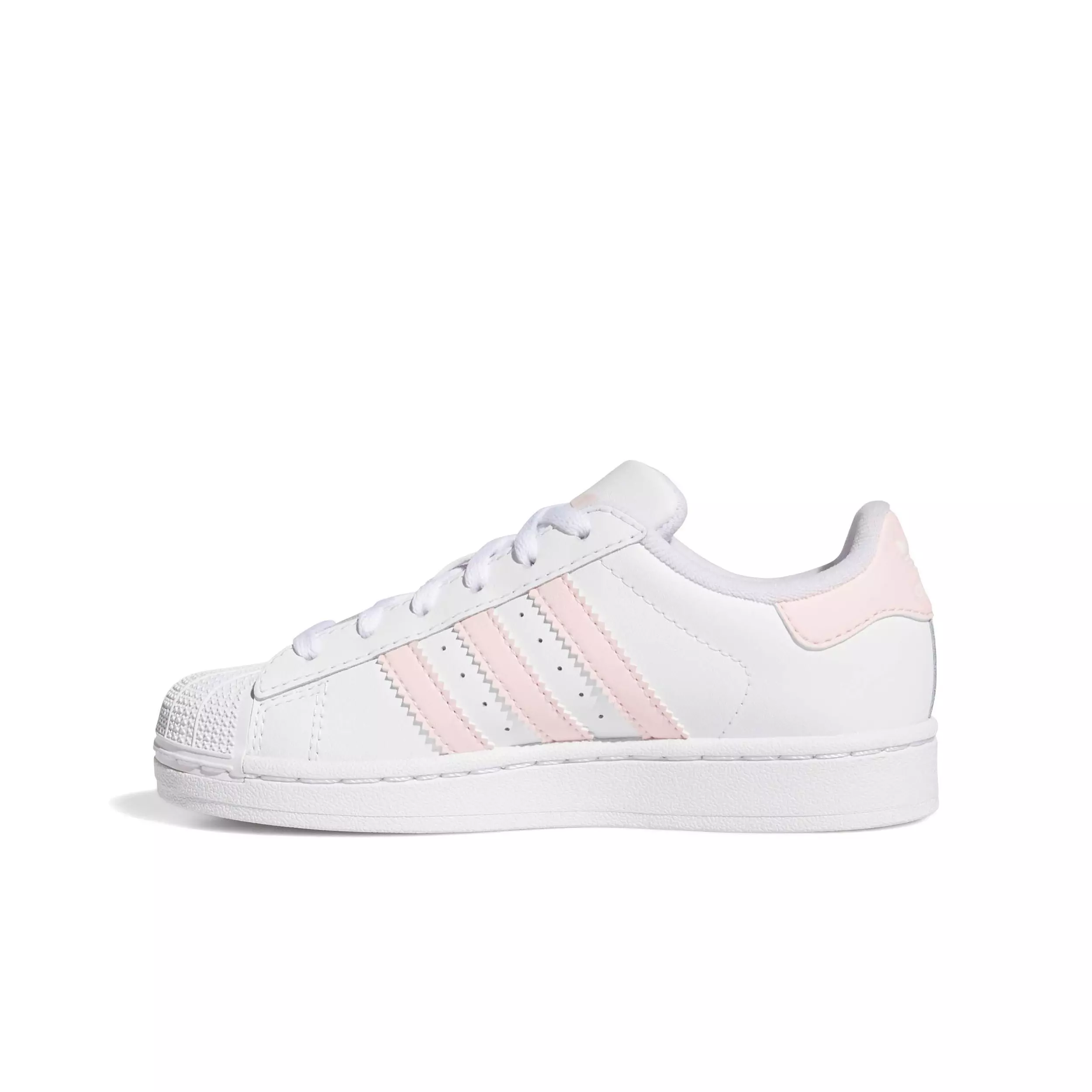 adidas Originals Superstar II "Ftwr White/Sandy Pink/Ftwr White" Preschool Girls' Shoe - WHITE/PINK/WHITE