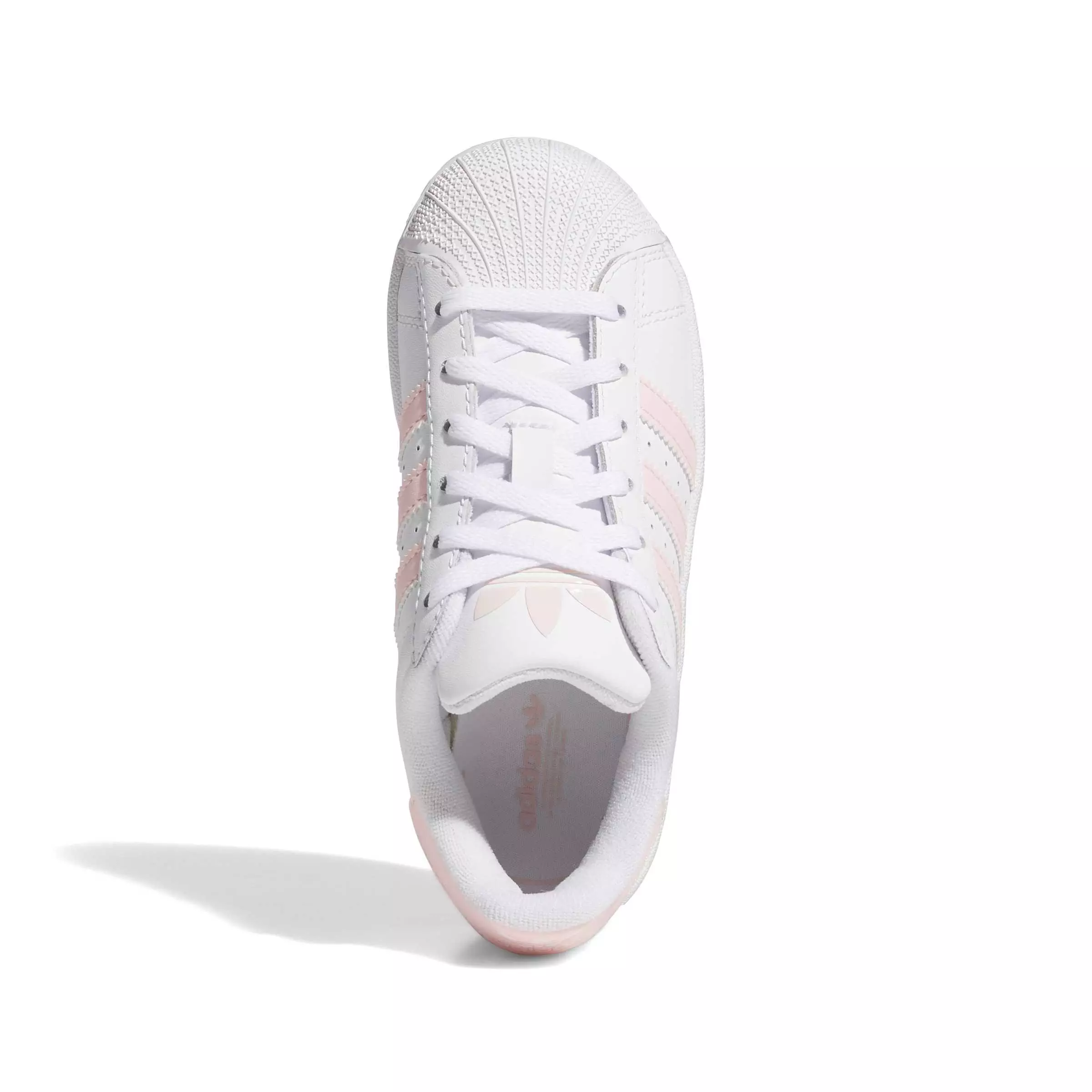 adidas Originals Superstar II "Ftwr White/Sandy Pink/Ftwr White" Preschool Girls' Shoe - WHITE/PINK/WHITE