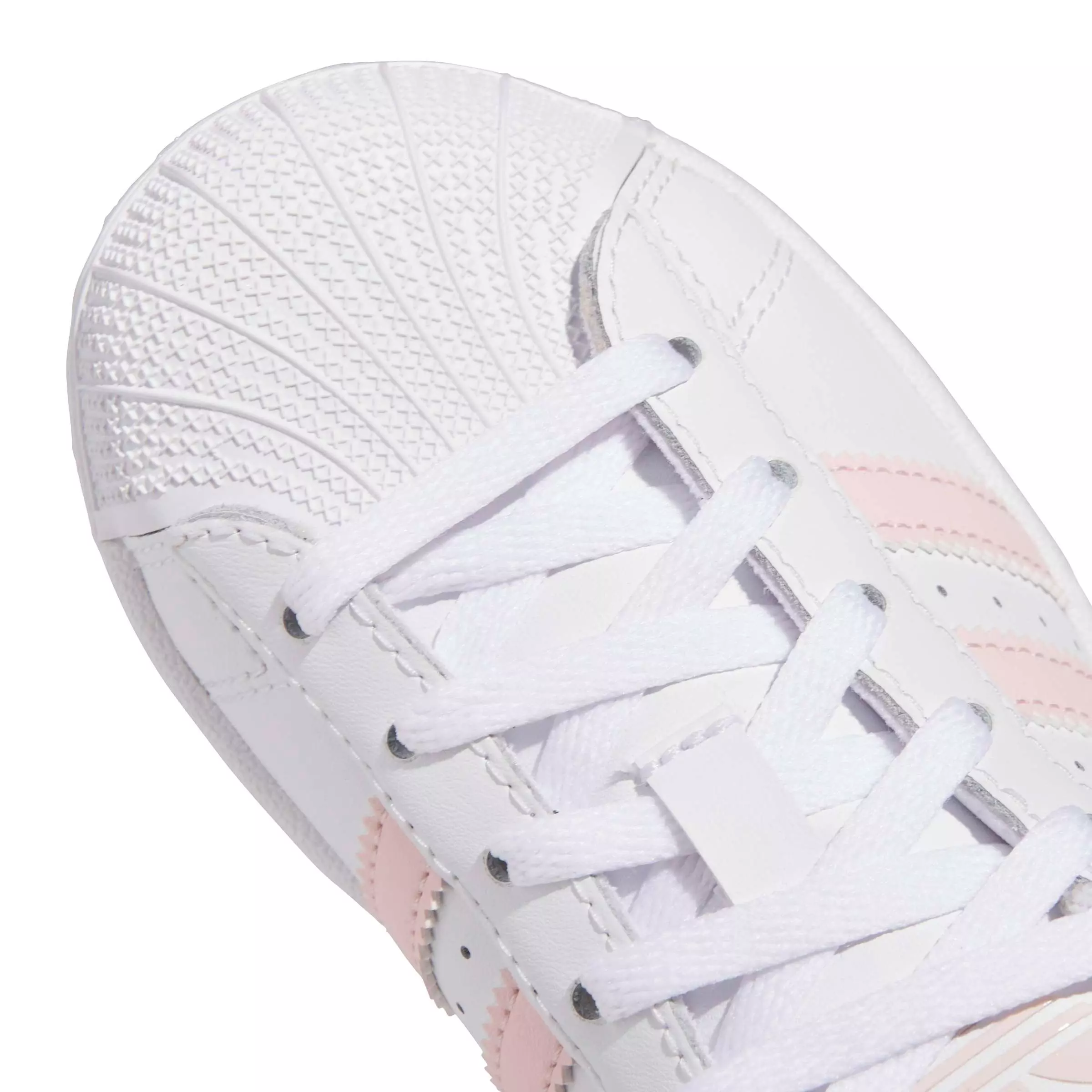 adidas Originals Superstar II "Ftwr White/Sandy Pink/Ftwr White" Preschool Girls' Shoe - WHITE/PINK/WHITE