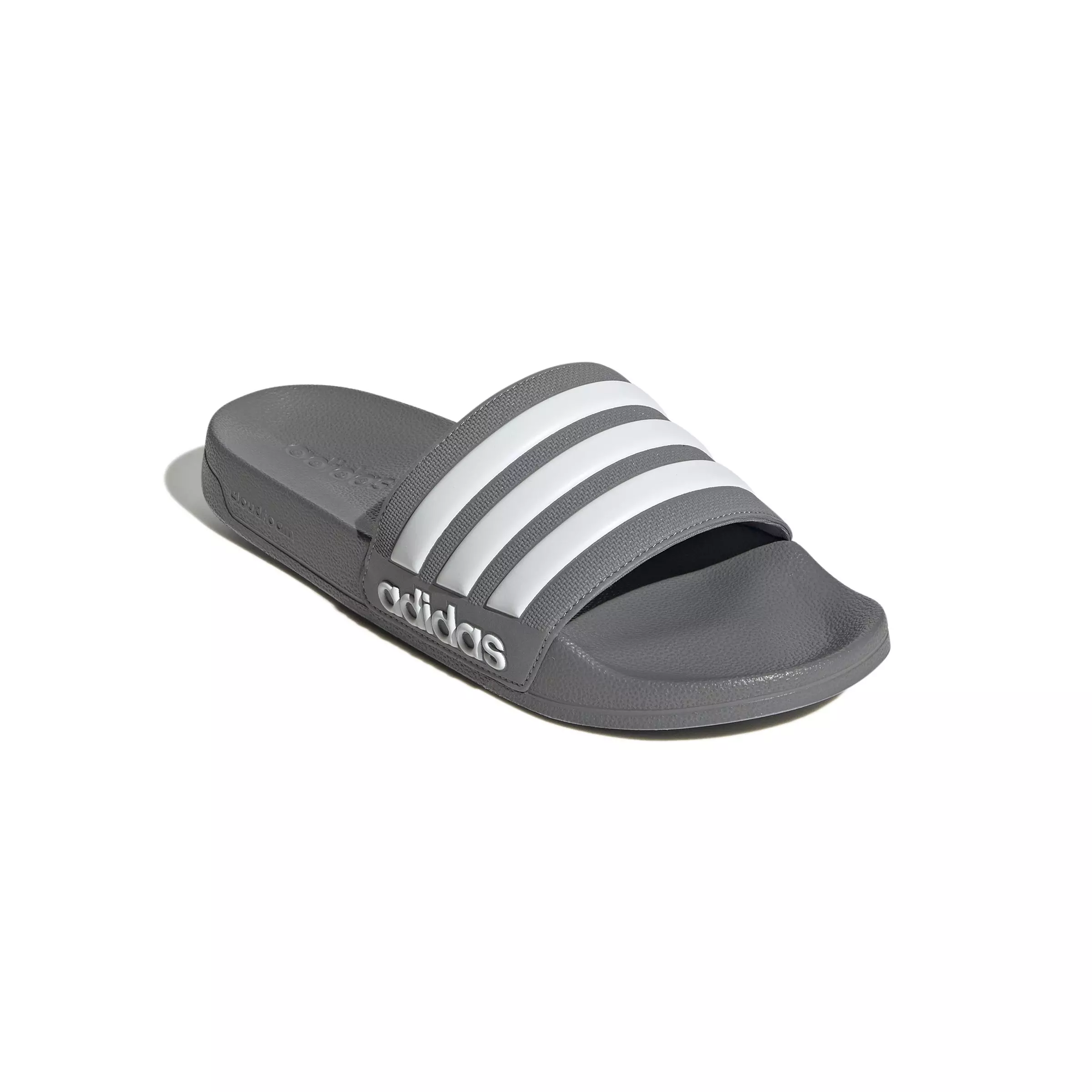 adidas Adilette Shower "Grey Three/Ftwr White/Grey Three" Unisex Slide - GREY/WHITE/GREY