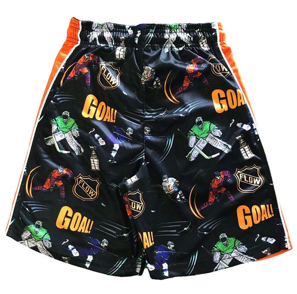 Flow Society Shot on Goal Big Boys' Black Shorts