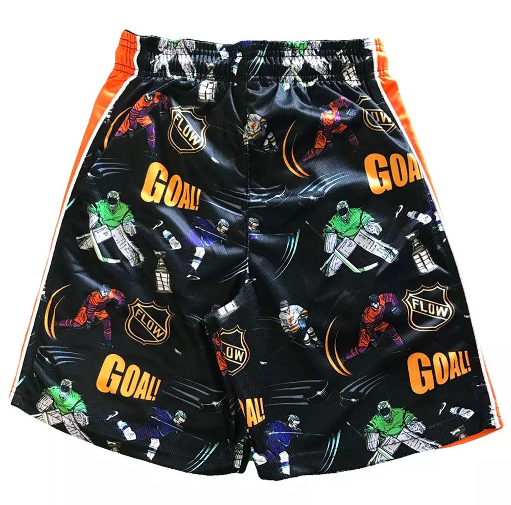 Flow Society Big Boys' Shot on Goal Shorts -Black - BLACK