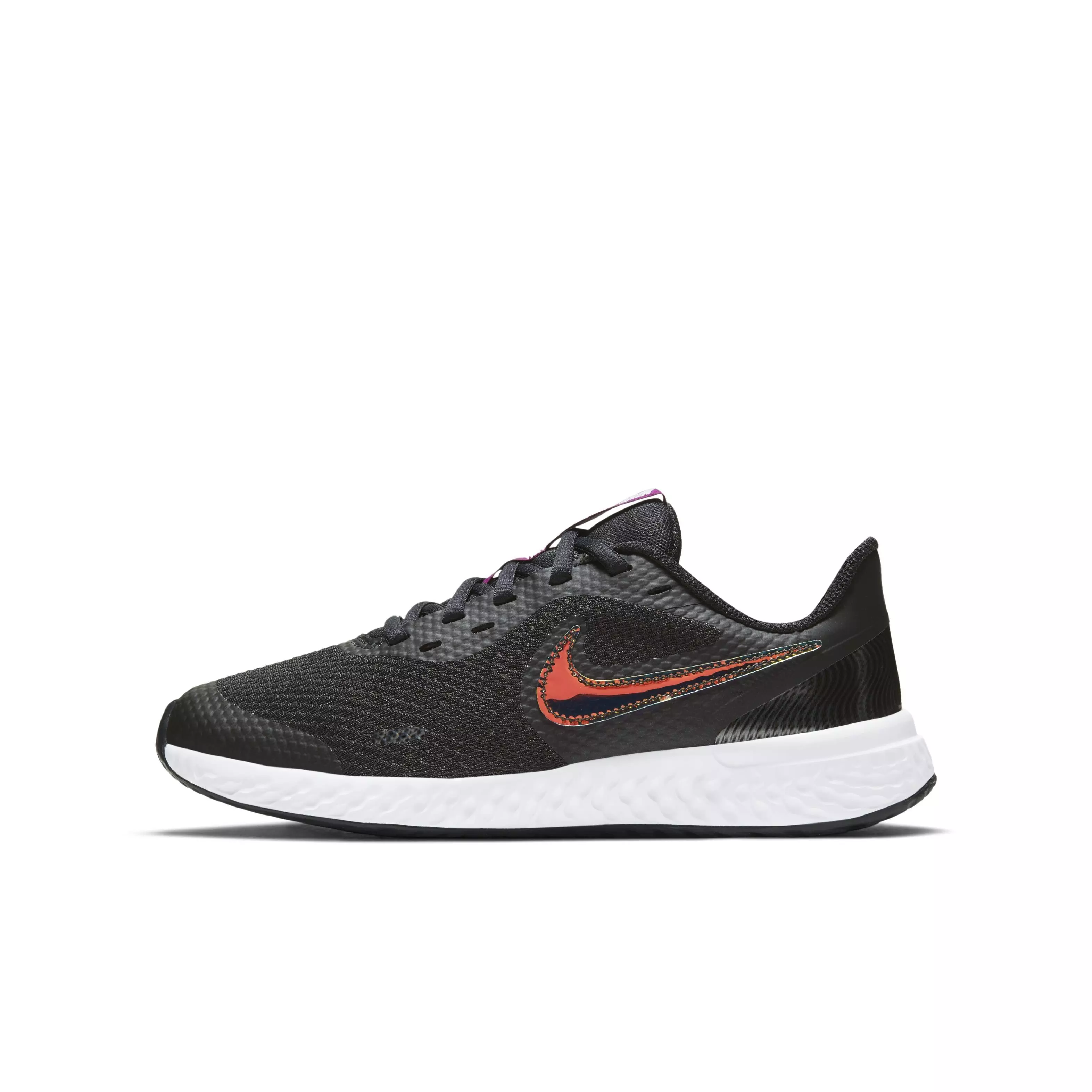 Nike Revolution 5 Power "Black" Grade School Boys' Running Shoe - BLACK