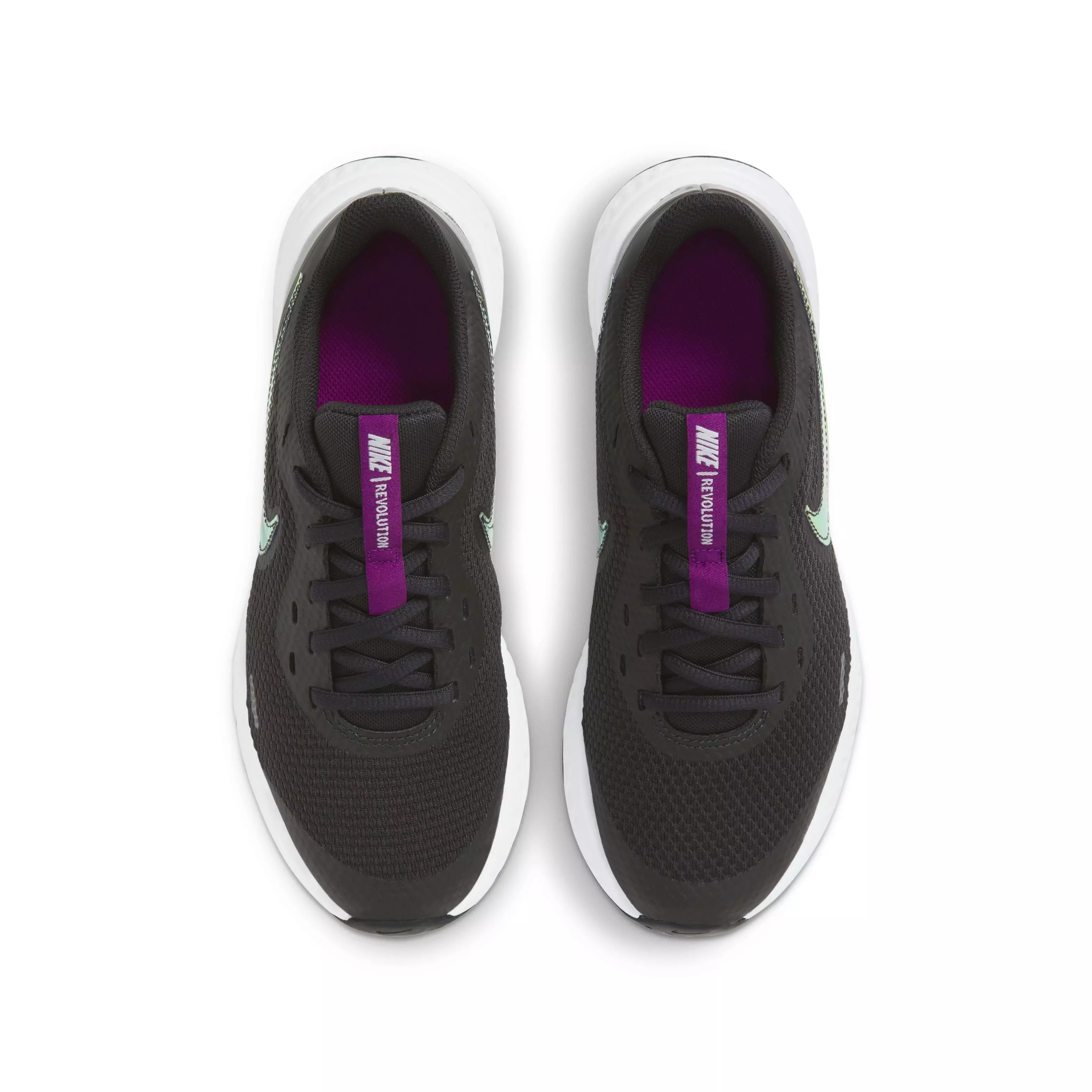 Nike Revolution 5 Power "Black" Grade School Boys' Running Shoe - BLACK