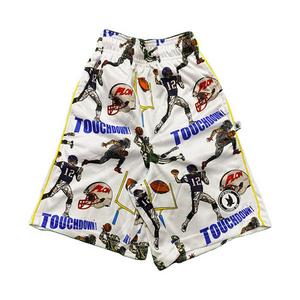 Flow Society Big Boys' End Zone Flow Attack Shorts -White