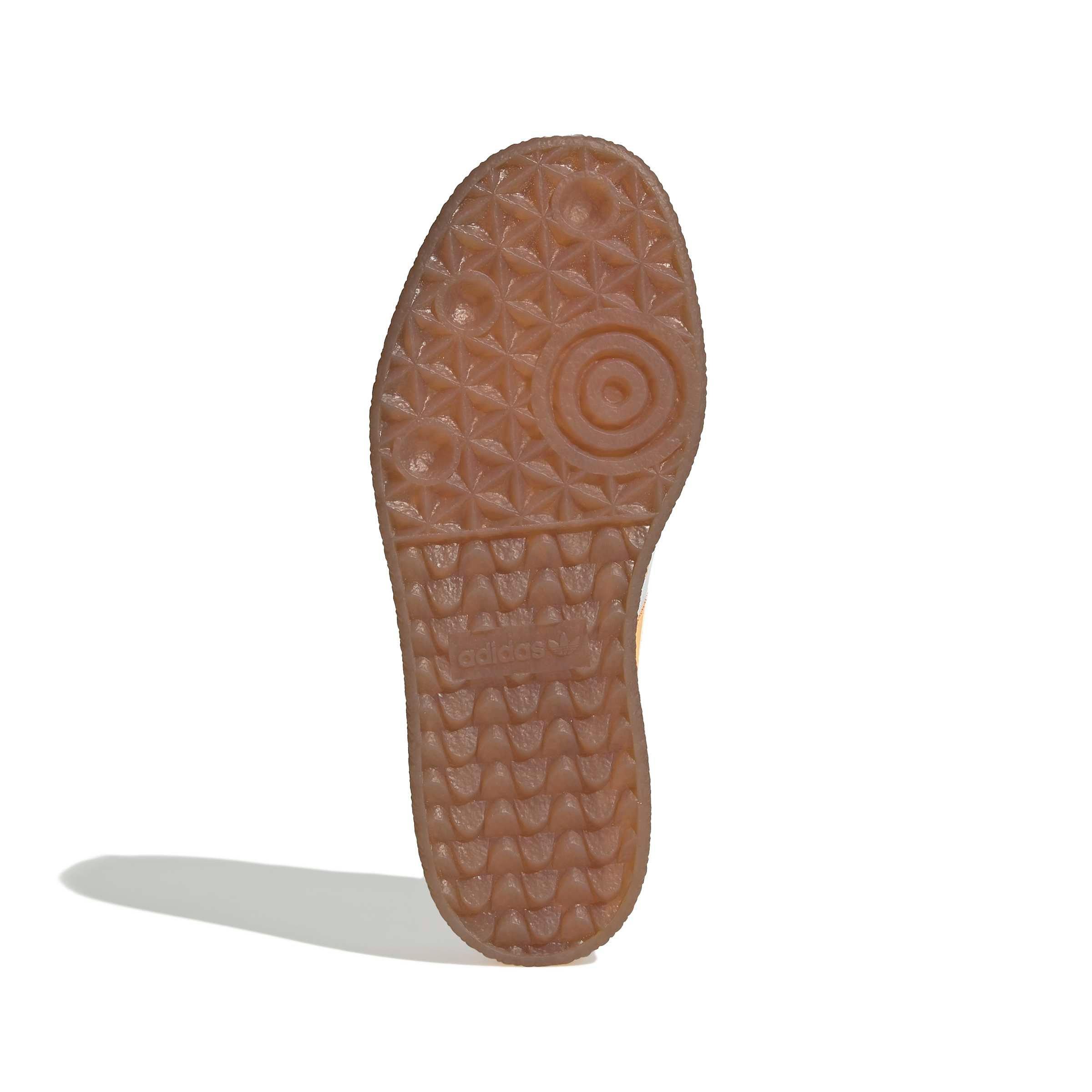 adidas Originals Sambae "Ftwr White/Acid Orange/Gold Metallic" Grade School Girls' Shoe - WHITE/ORANGE/GOLD Thumbnail View 6