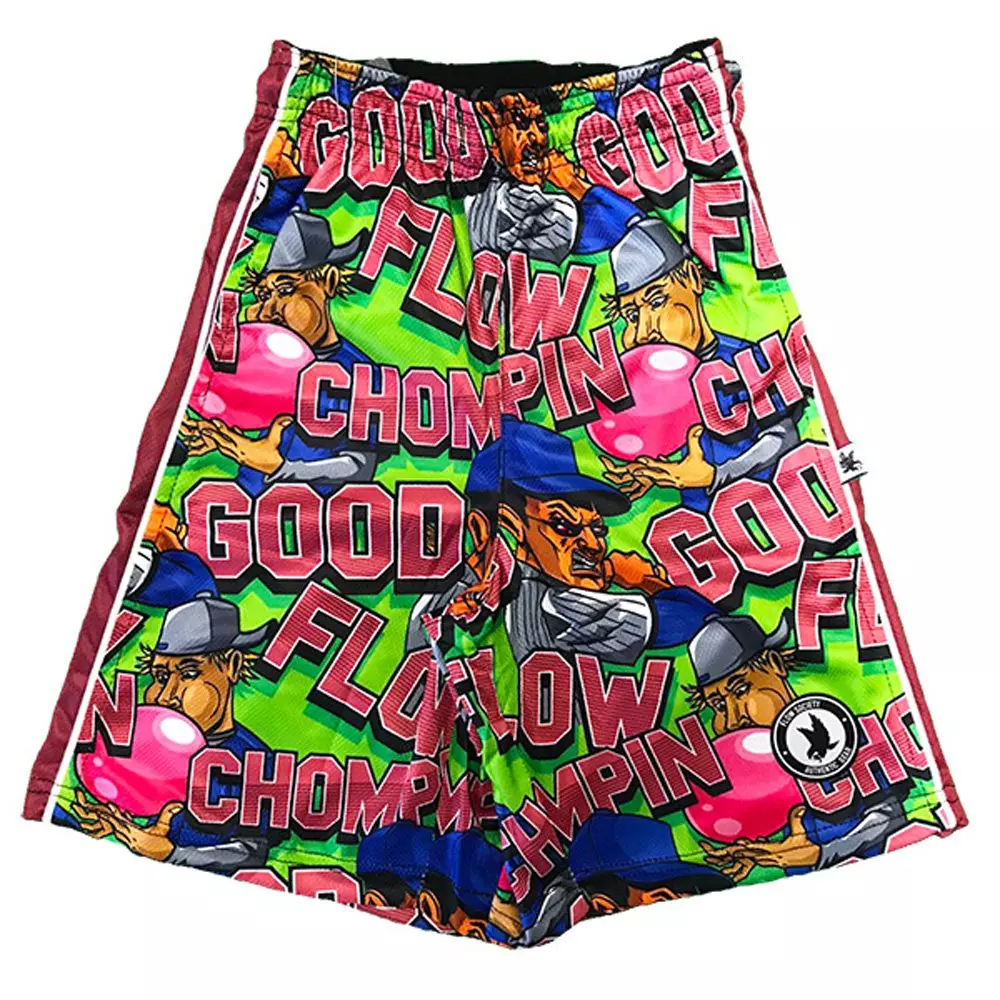 Flow Society Big Boys' Big Chompin' Flow Shorts - Green - GREEN